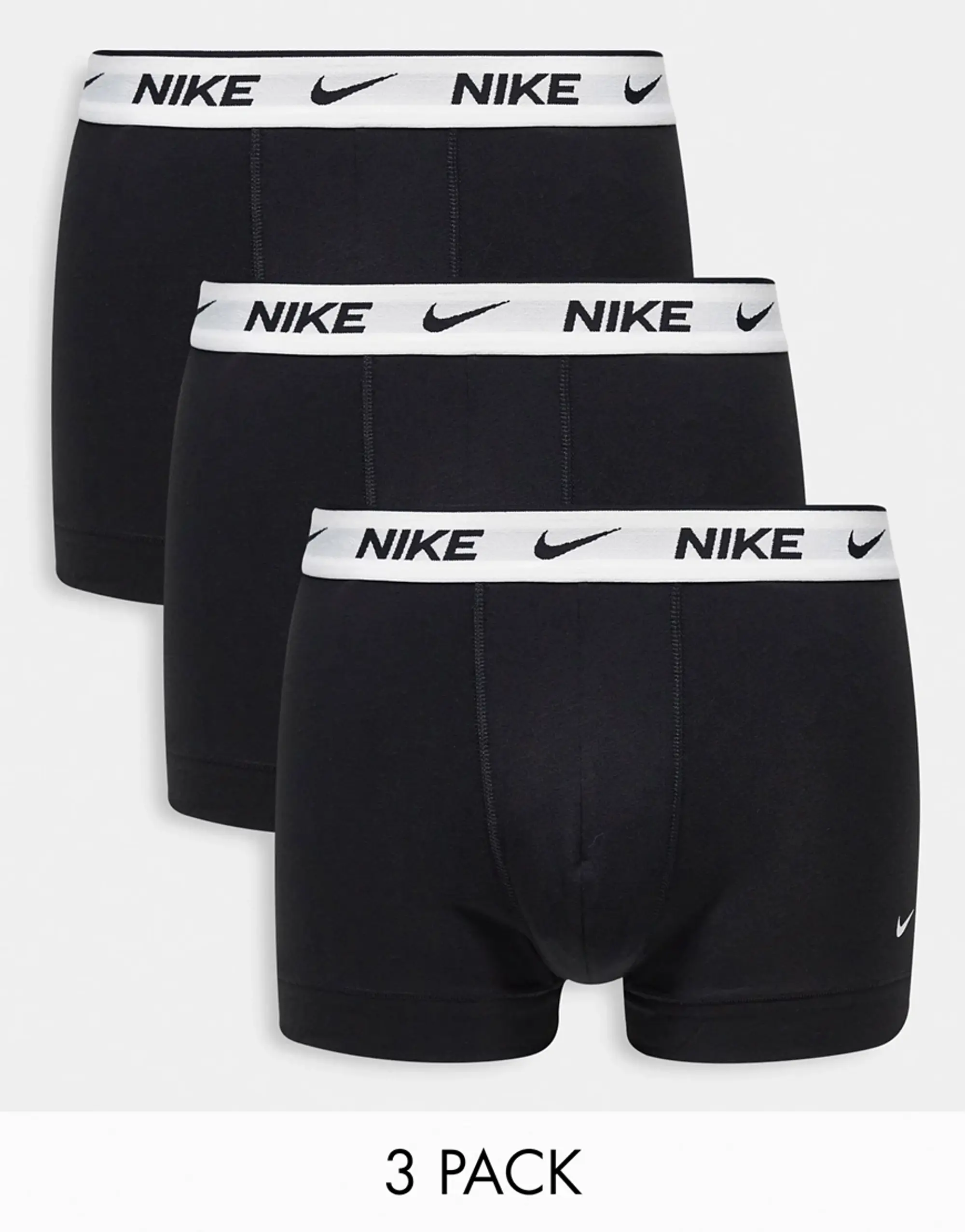 Nike Trunk 3 Pack Unisex Underwear - Black