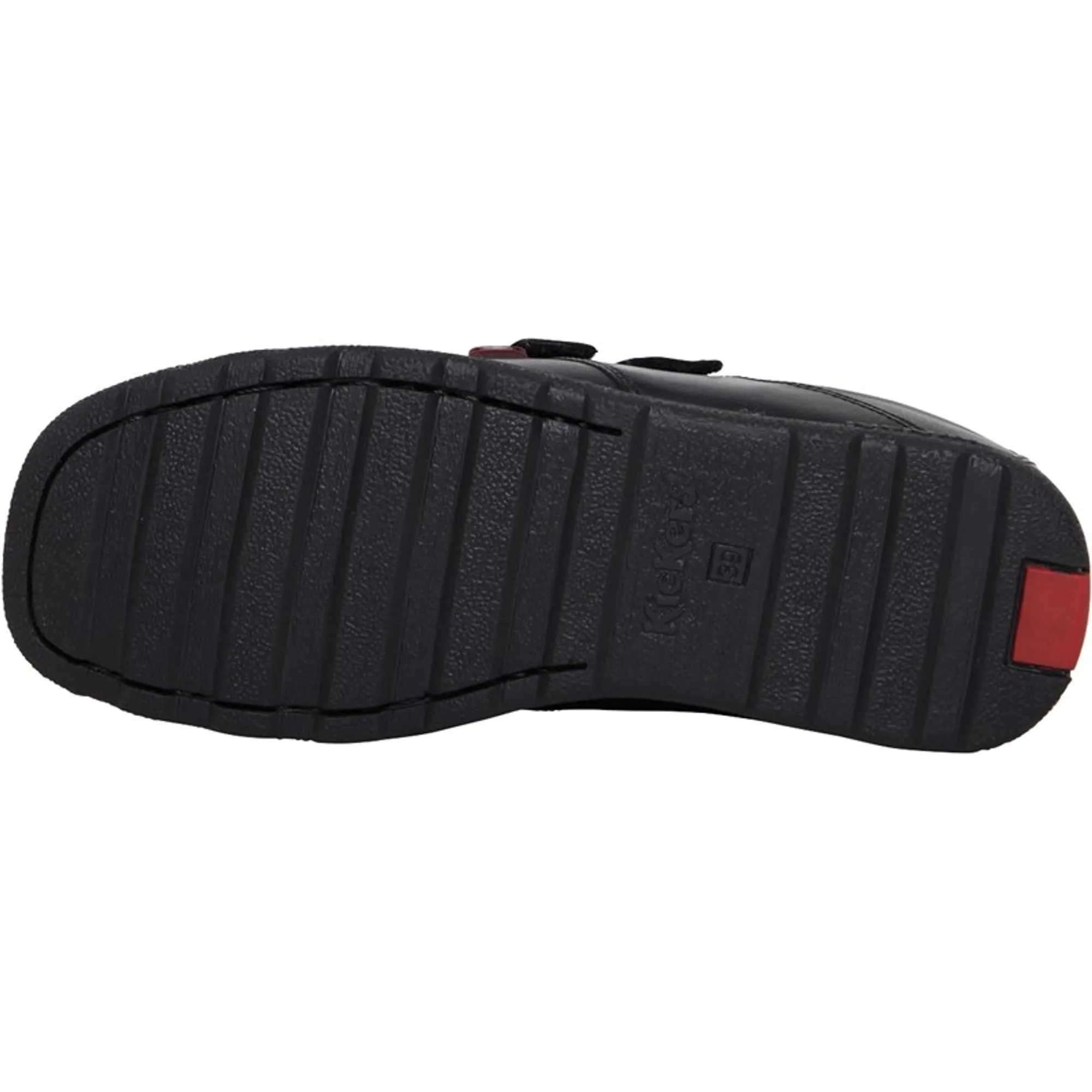 Kickers Junior Fragma Strap Shoe - Black - Size 4 - Black