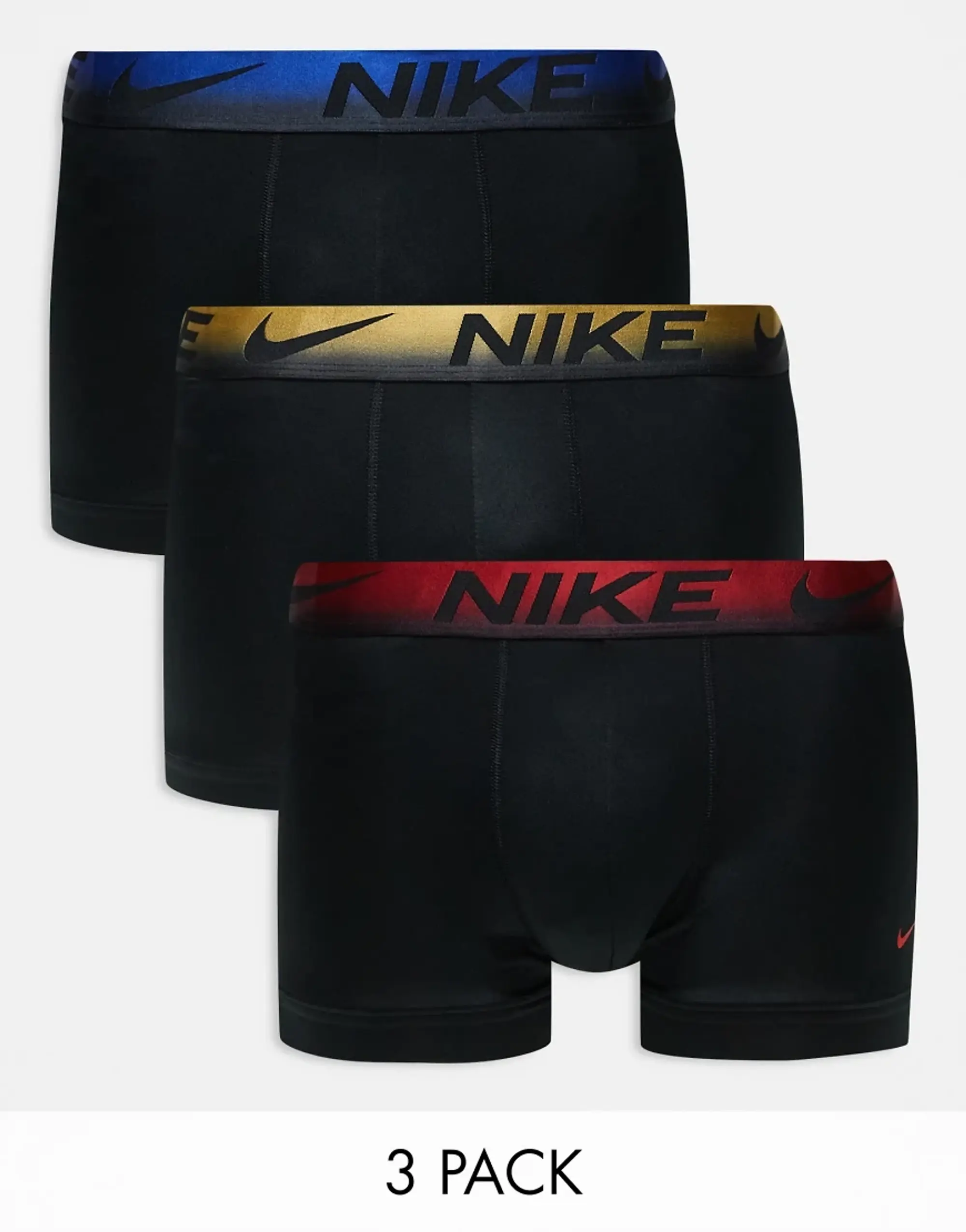 Nike Trunk 3 Pack Unisex Underwear - Black