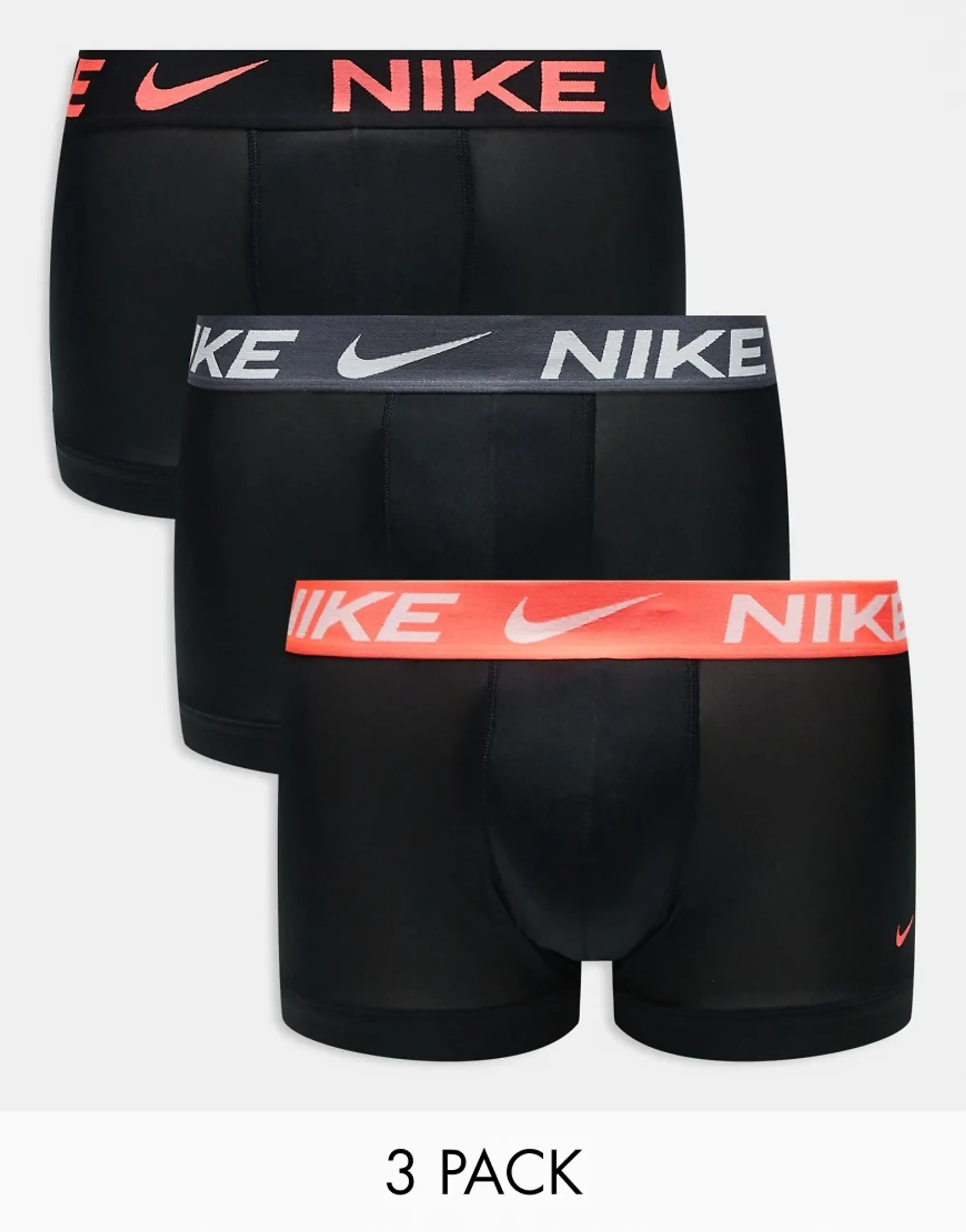 Nike Trunk 3 Pack Unisex Underwear - Black