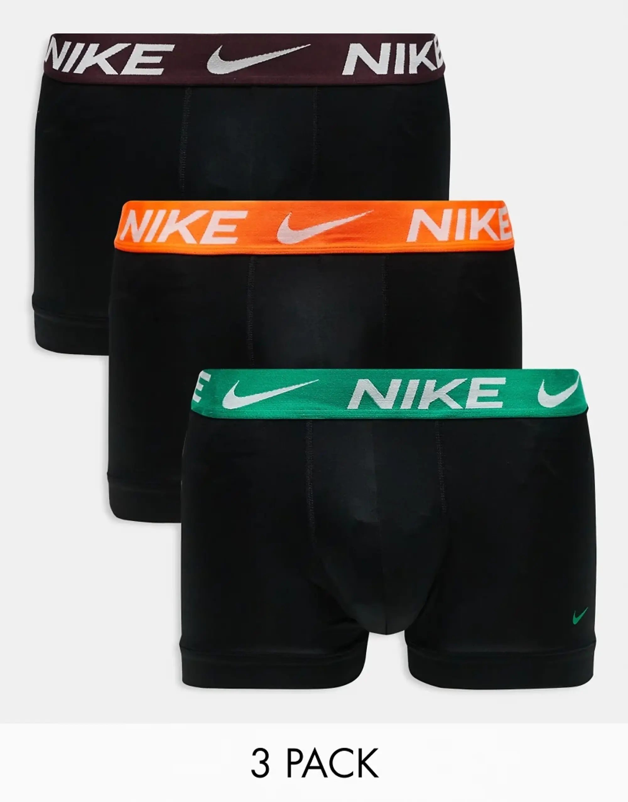 Nike Trunk 3 Pack Unisex Underwear - Black