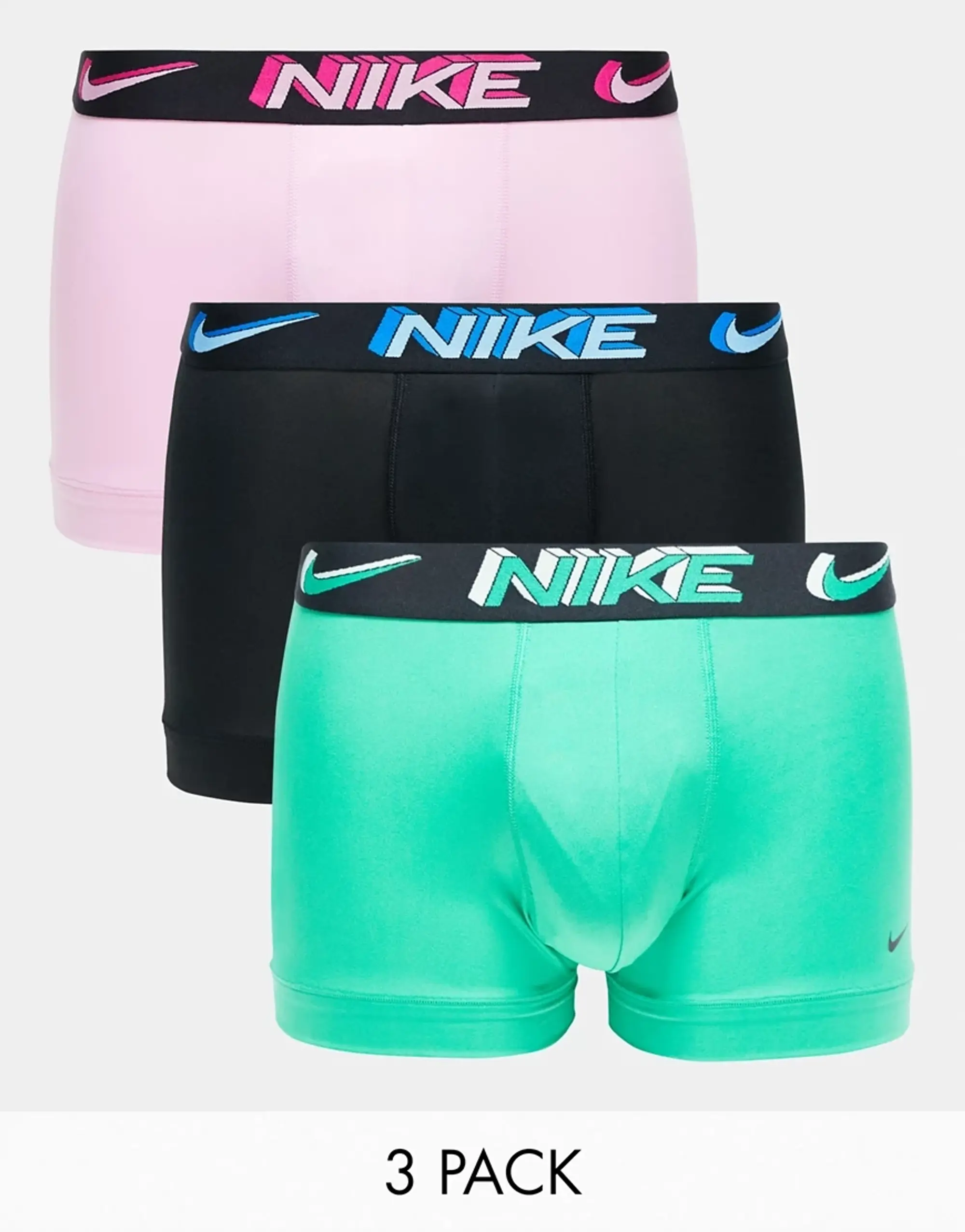 Nike Trunk 3 Pack Unisex Underwear - Black