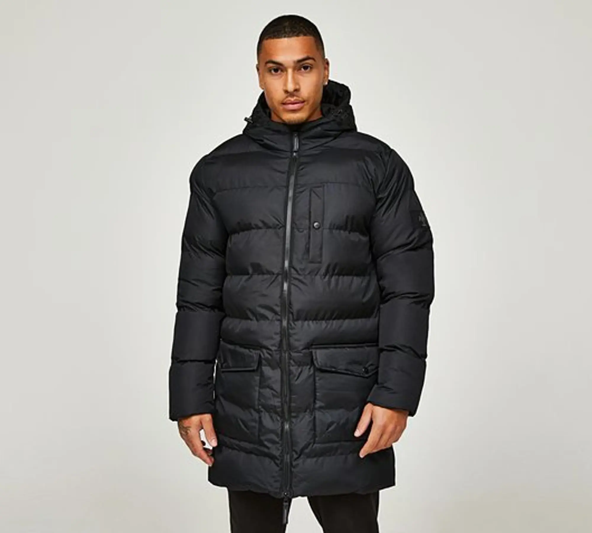 Nike black longline down filled coat hotsell