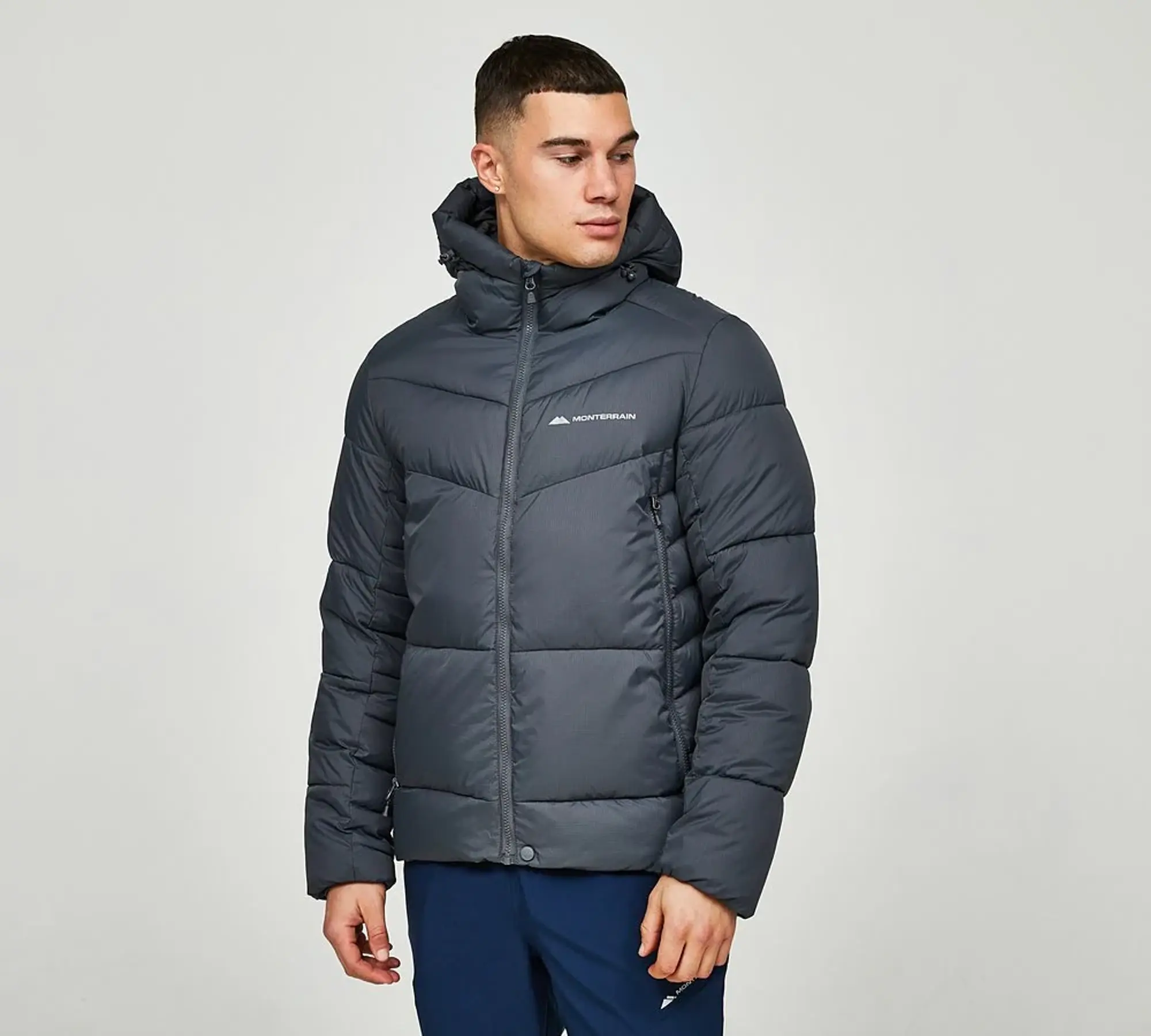 Monterrain Blanc Puffer Jacket - Grey - Size 2XL - Grey