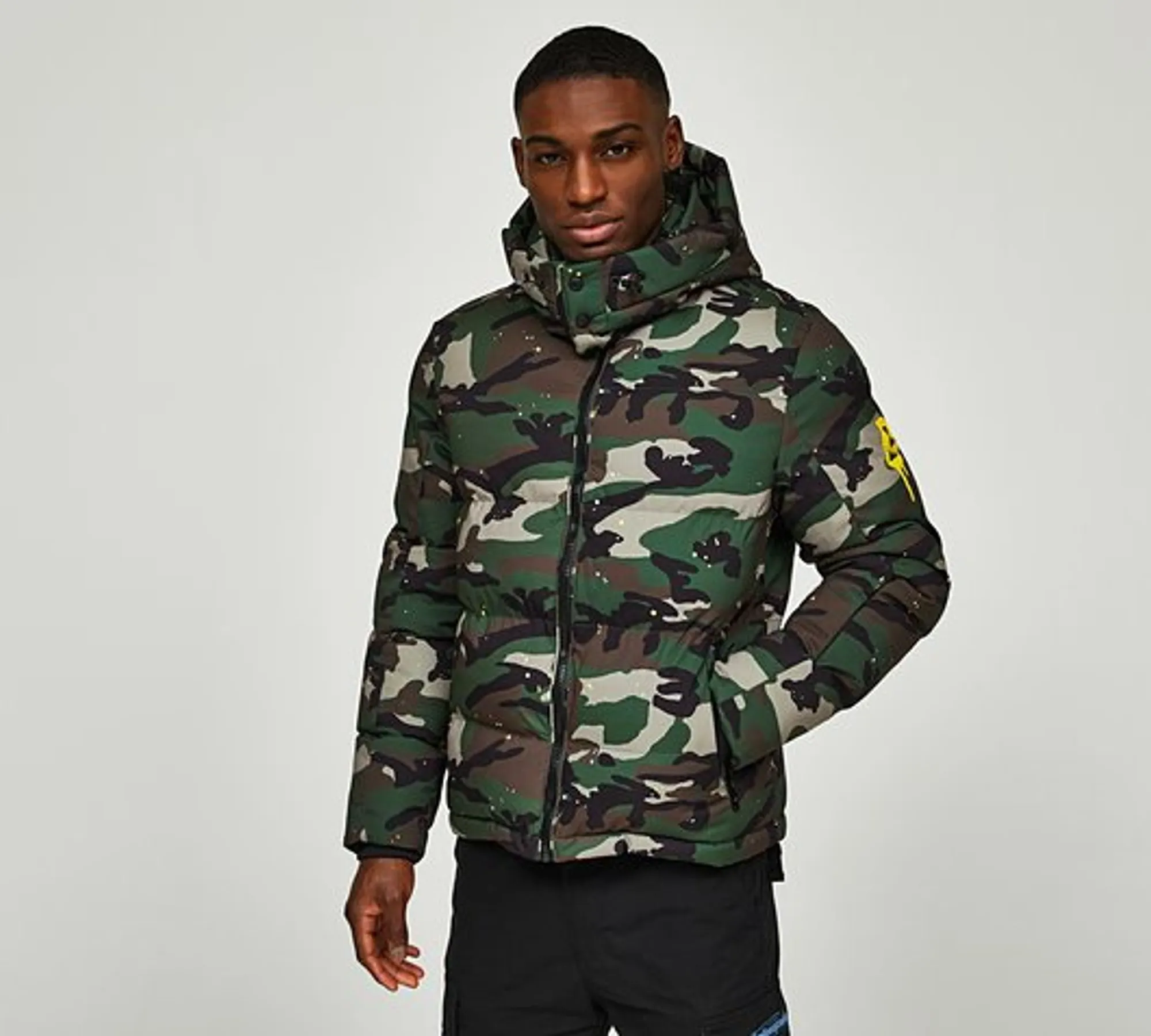 Dripmade Crook 2.0 Short Puffer Jacket - Green - Size XS - Green 