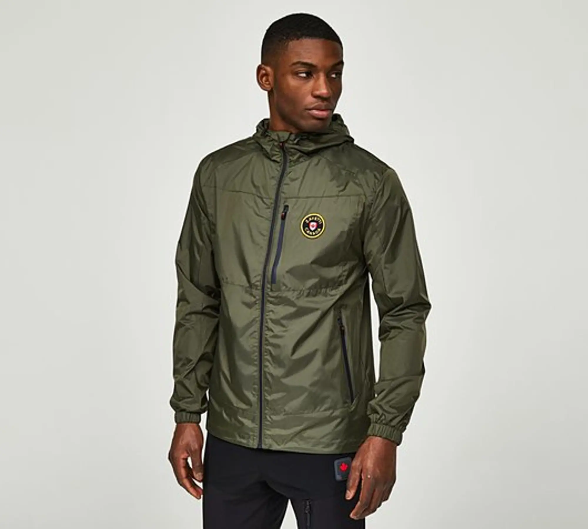 Zavetti Canada Santino Windbreaker Jacket - Green - Size S - Green