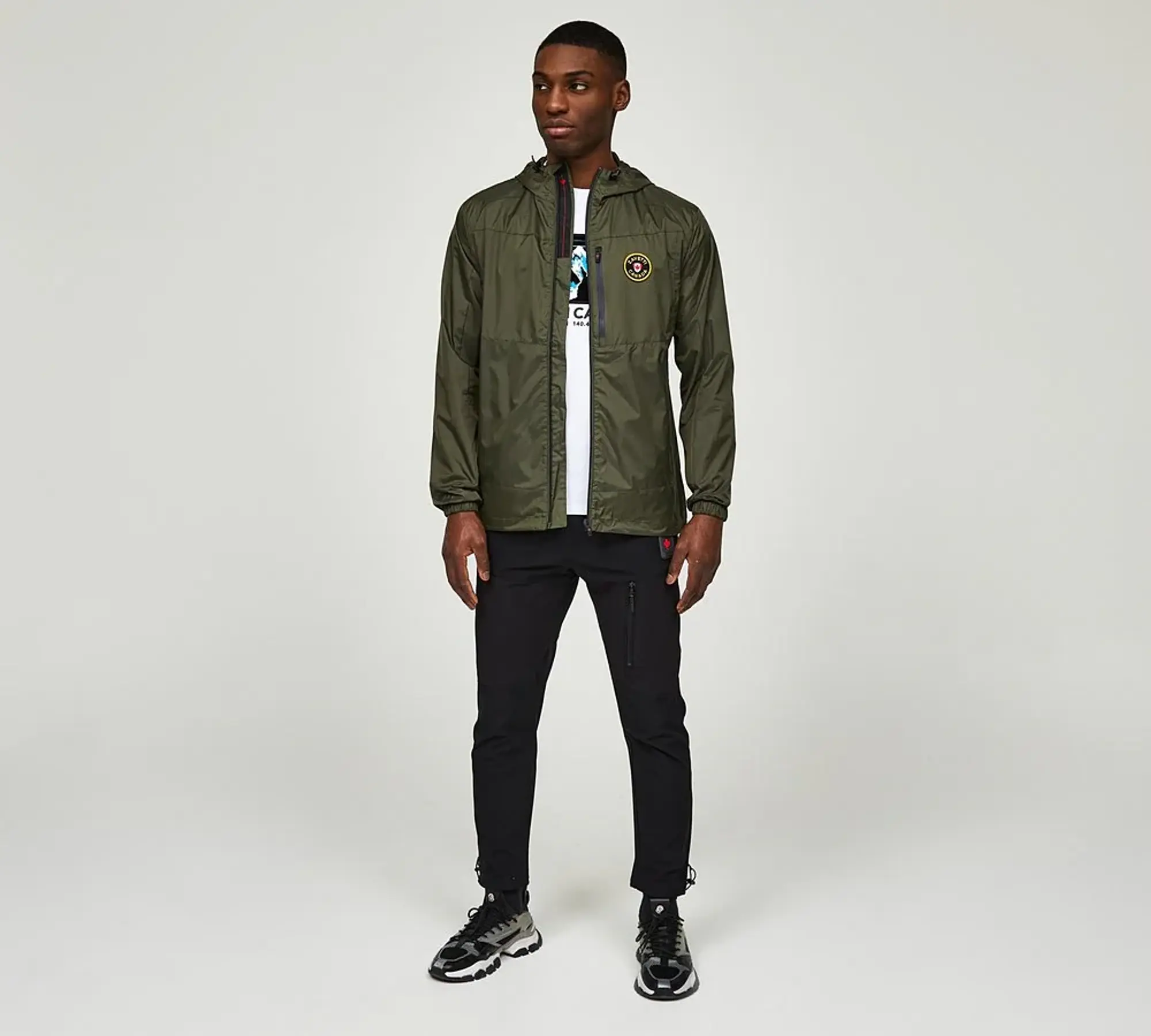 Zavetti Canada Santino Windbreaker Jacket - Green - Size S - Green