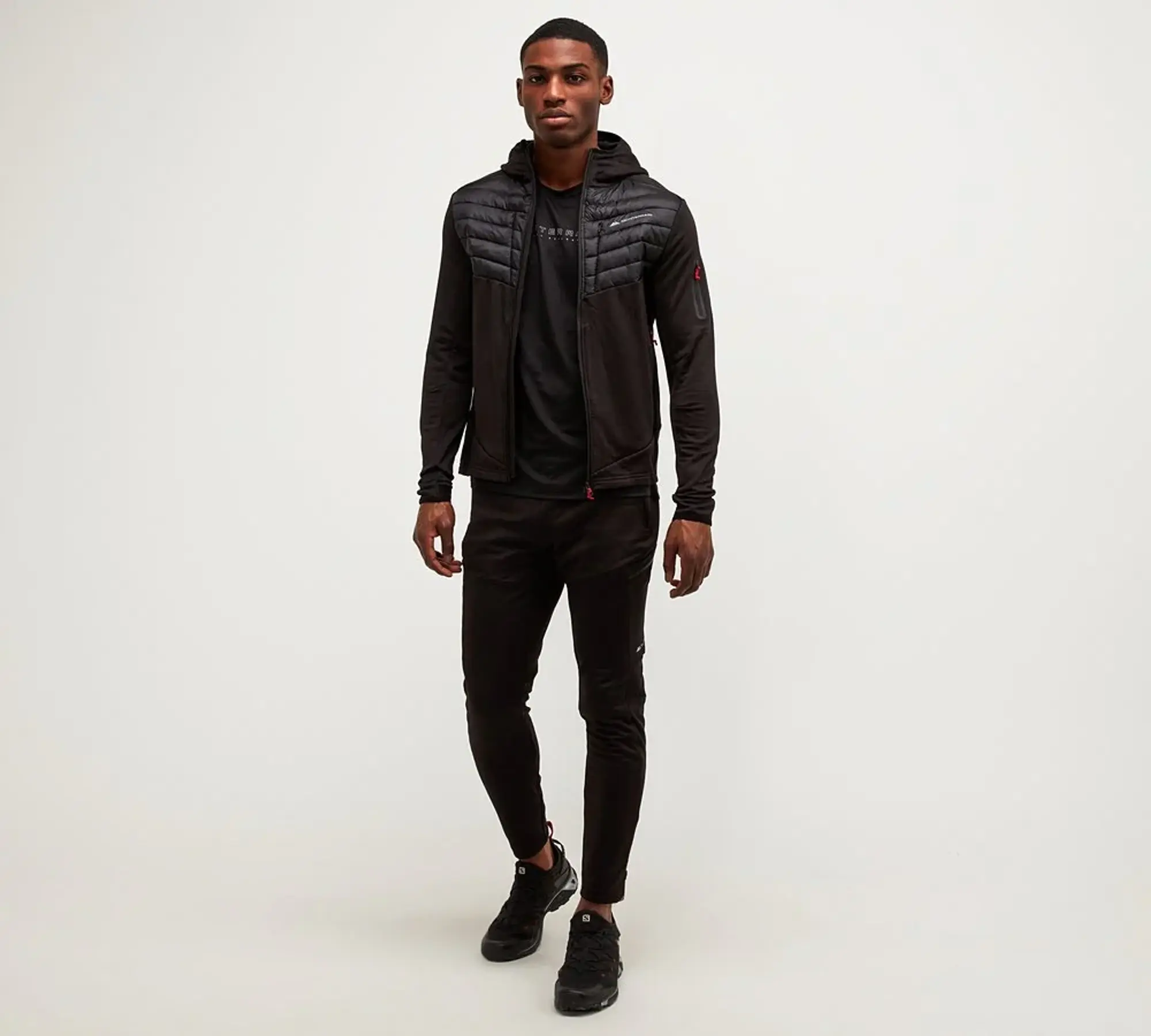 Monterrain Dinar 2.0 Hybrid Puffer Hoodie - Black - Size XL - Black