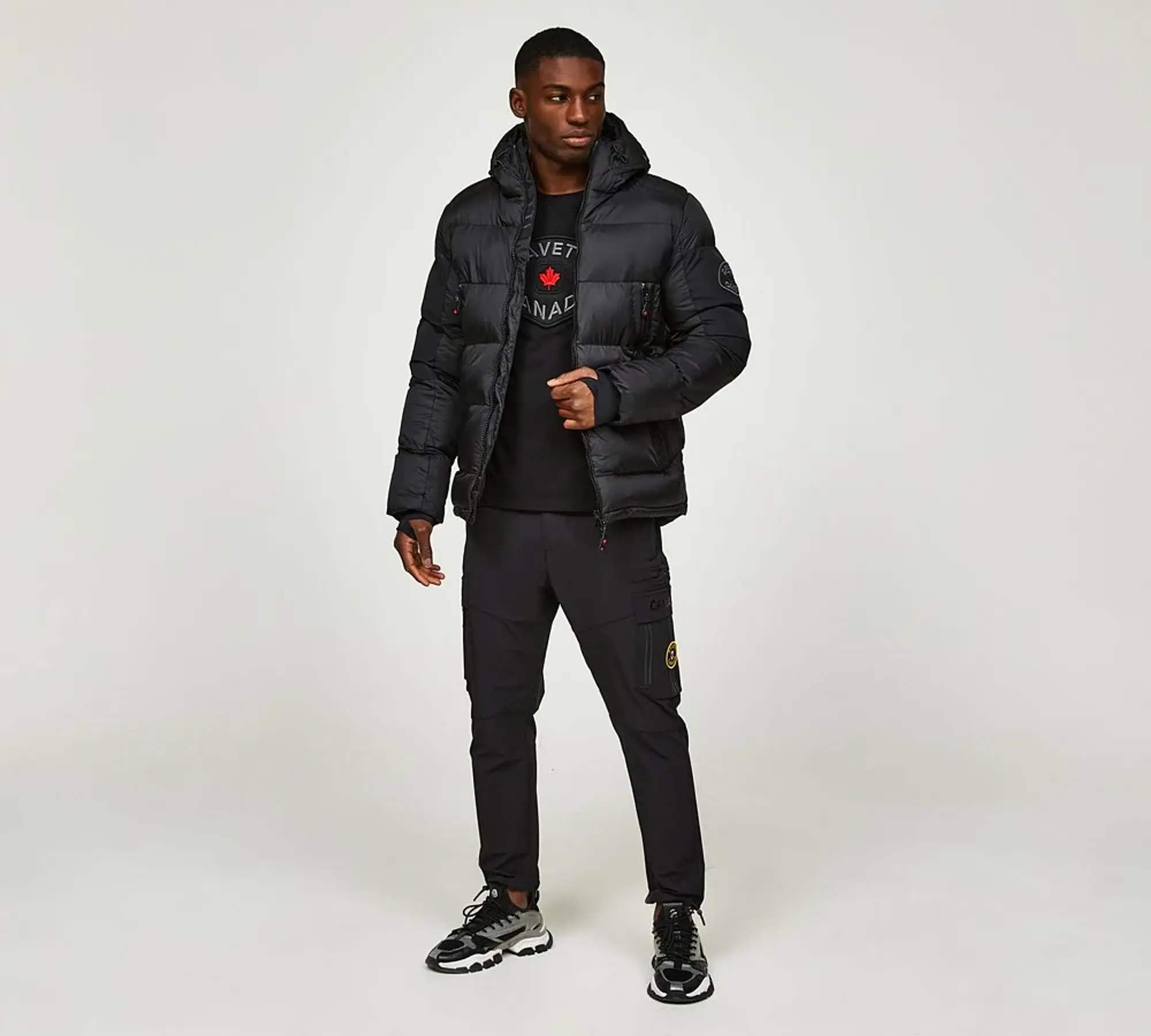 Zavetti Canada Pivero Puffer Jacket - Black - Size 2XL - Black