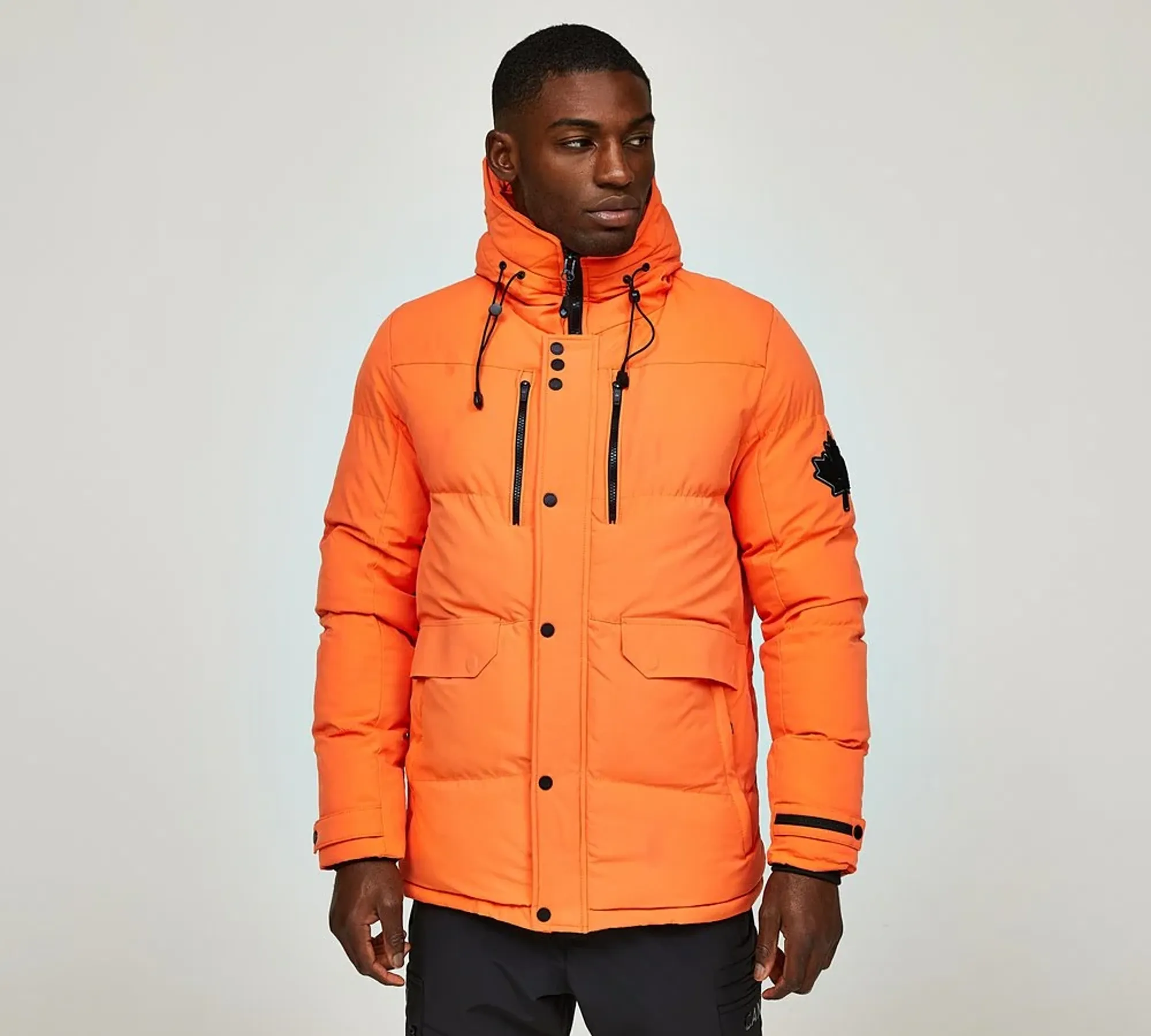 Zavetti Canada Atavelli Puffer Jacket - Orange - Size 2XL - Orange