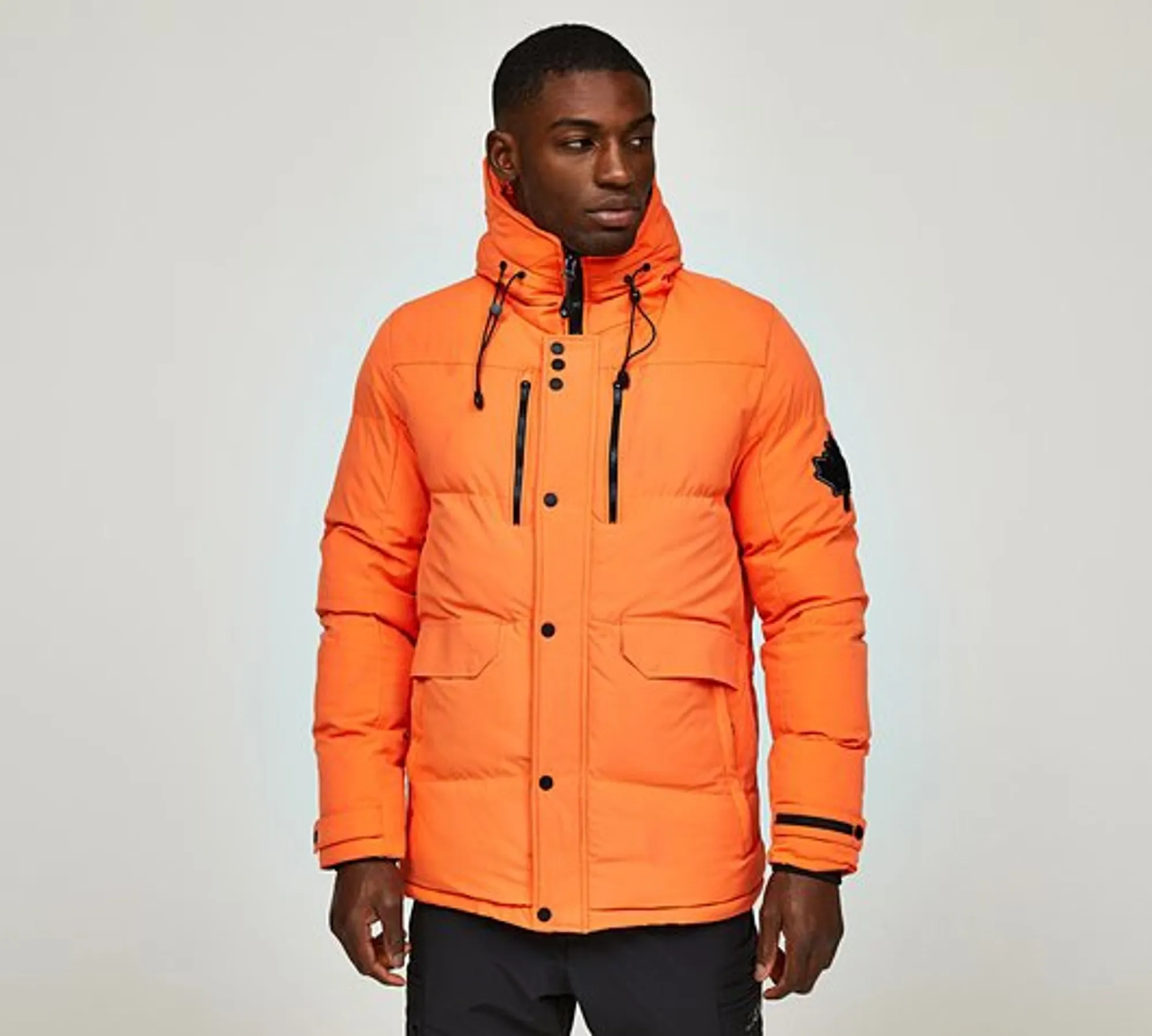 Zavetti Canada Atavelli Puffer Jacket - Orange - Size 2XL - Orange