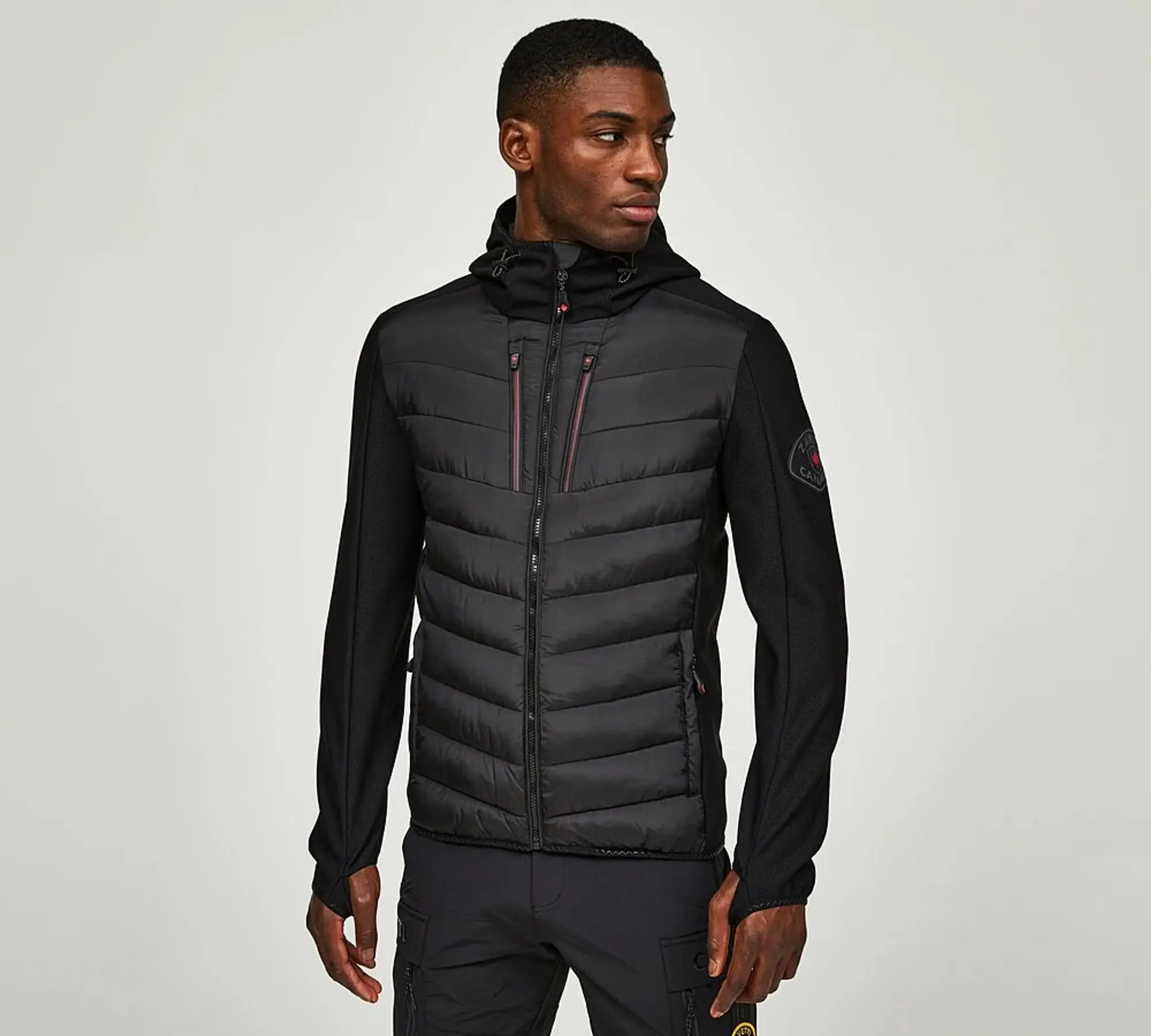 Zavetti Canada Sezalto Hybrid Puffer Jacket - Black - Size 2XL - Black