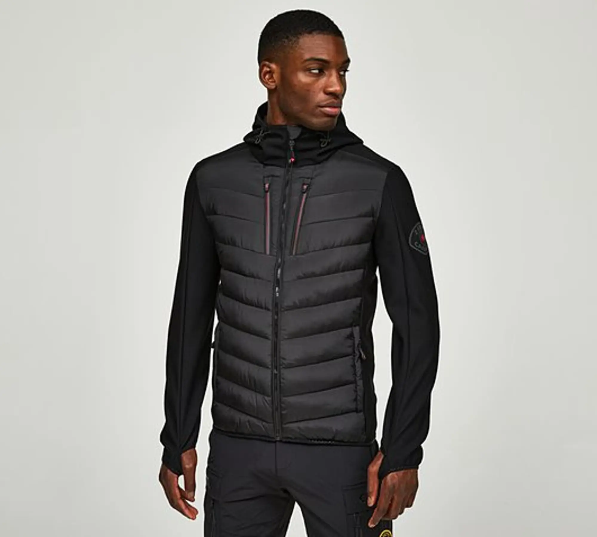 Zavetti Canada Sezalto Hybrid Puffer Jacket - Black - Size 2XL - Black