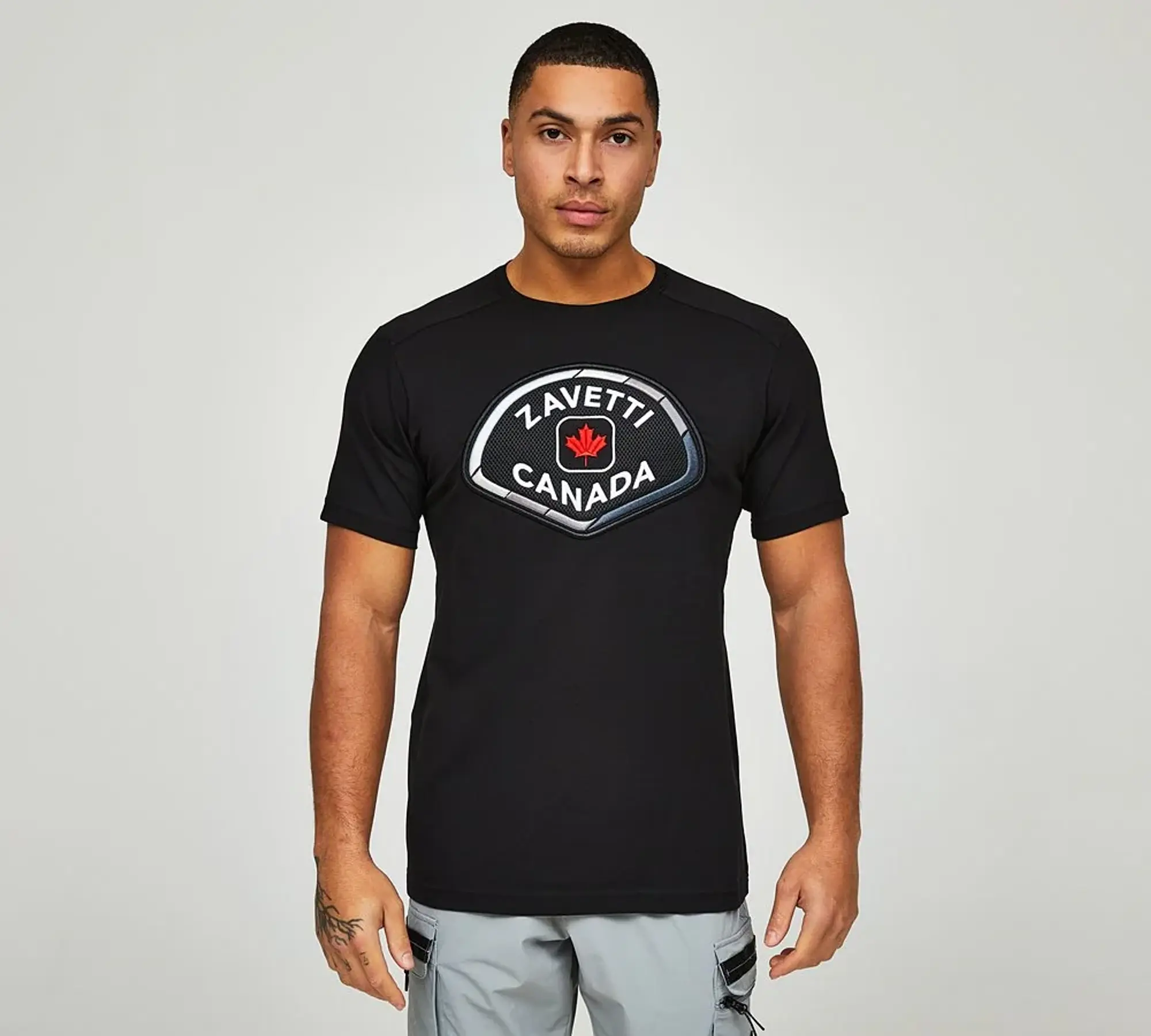 Zavetti Canada Botticini 2 Tone 2.0 T-Shirt - Black - Size S - Black