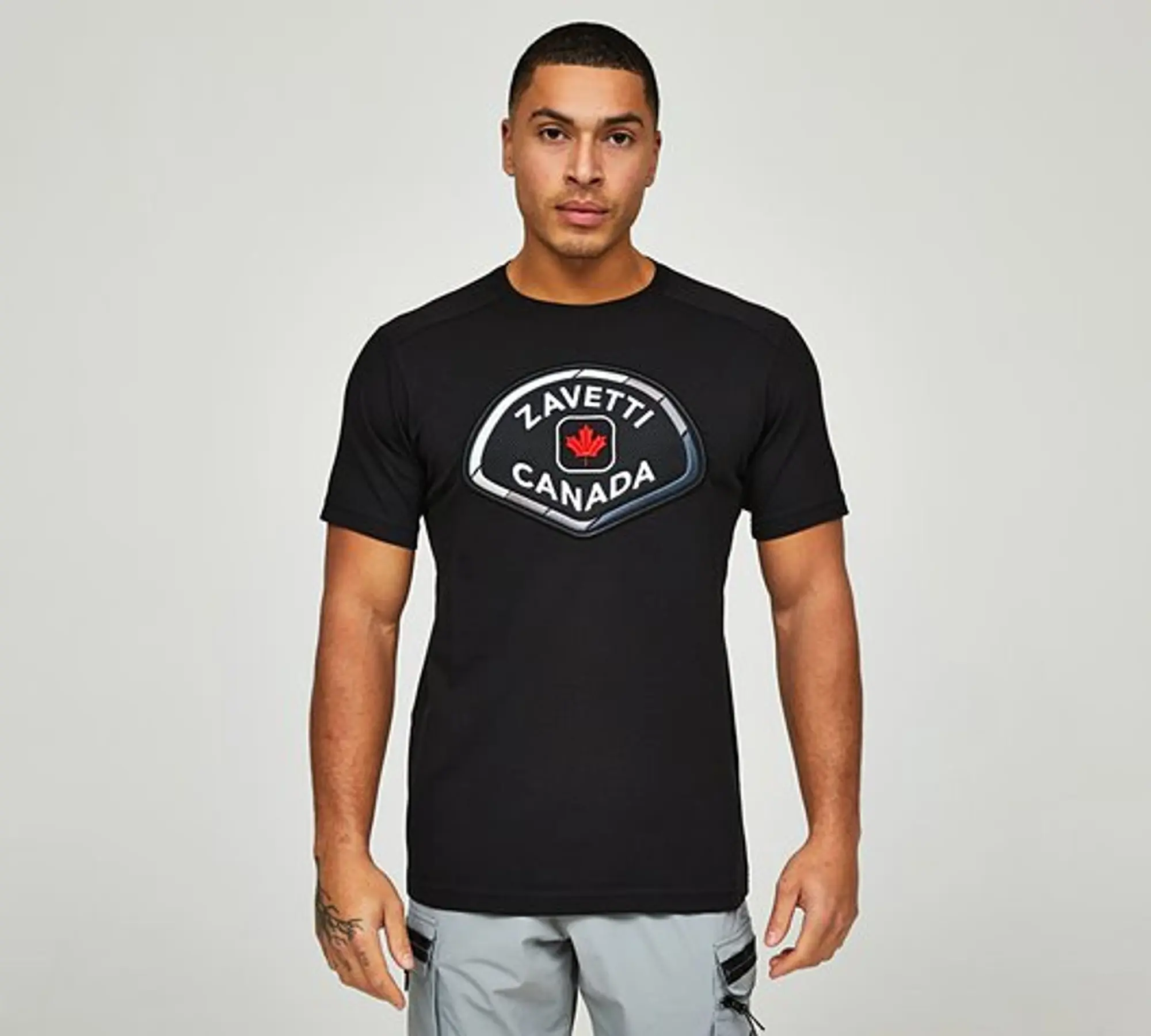 Zavetti Canada Botticini 2 Tone 2.0 T-Shirt - Black - Size S - Black