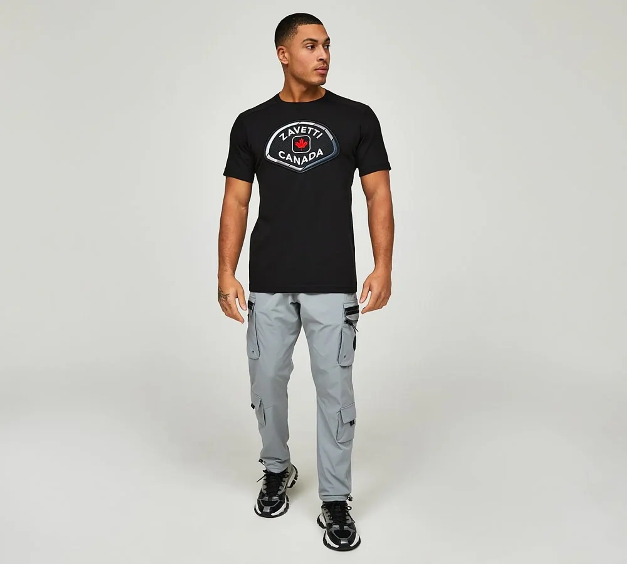 Zavetti Canada Botticini 2 Tone 2.0 T-Shirt - Black - Size S - Black