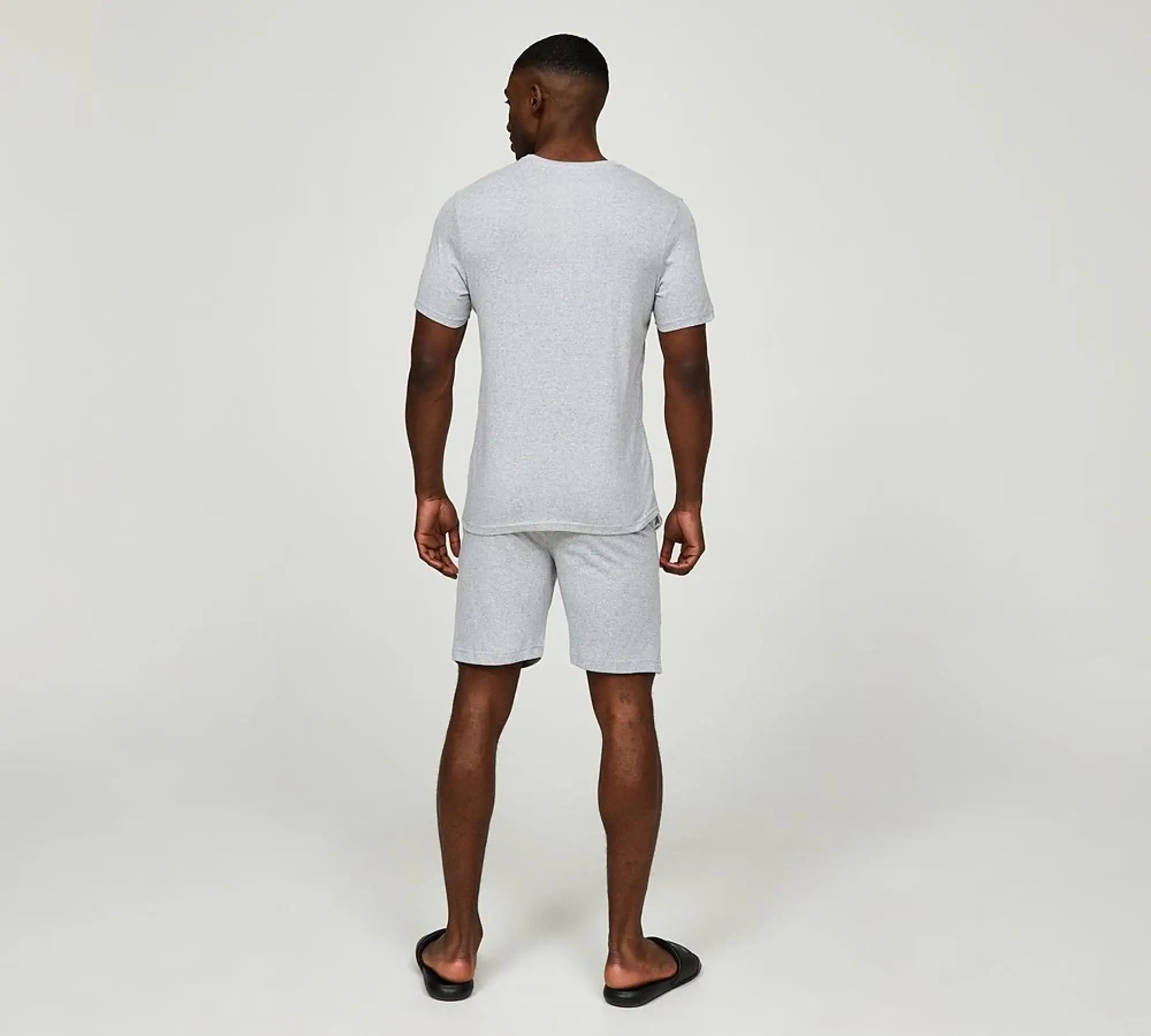 Nicce Rowan T-Shirt and Short Set - Grey - Size M - Grey