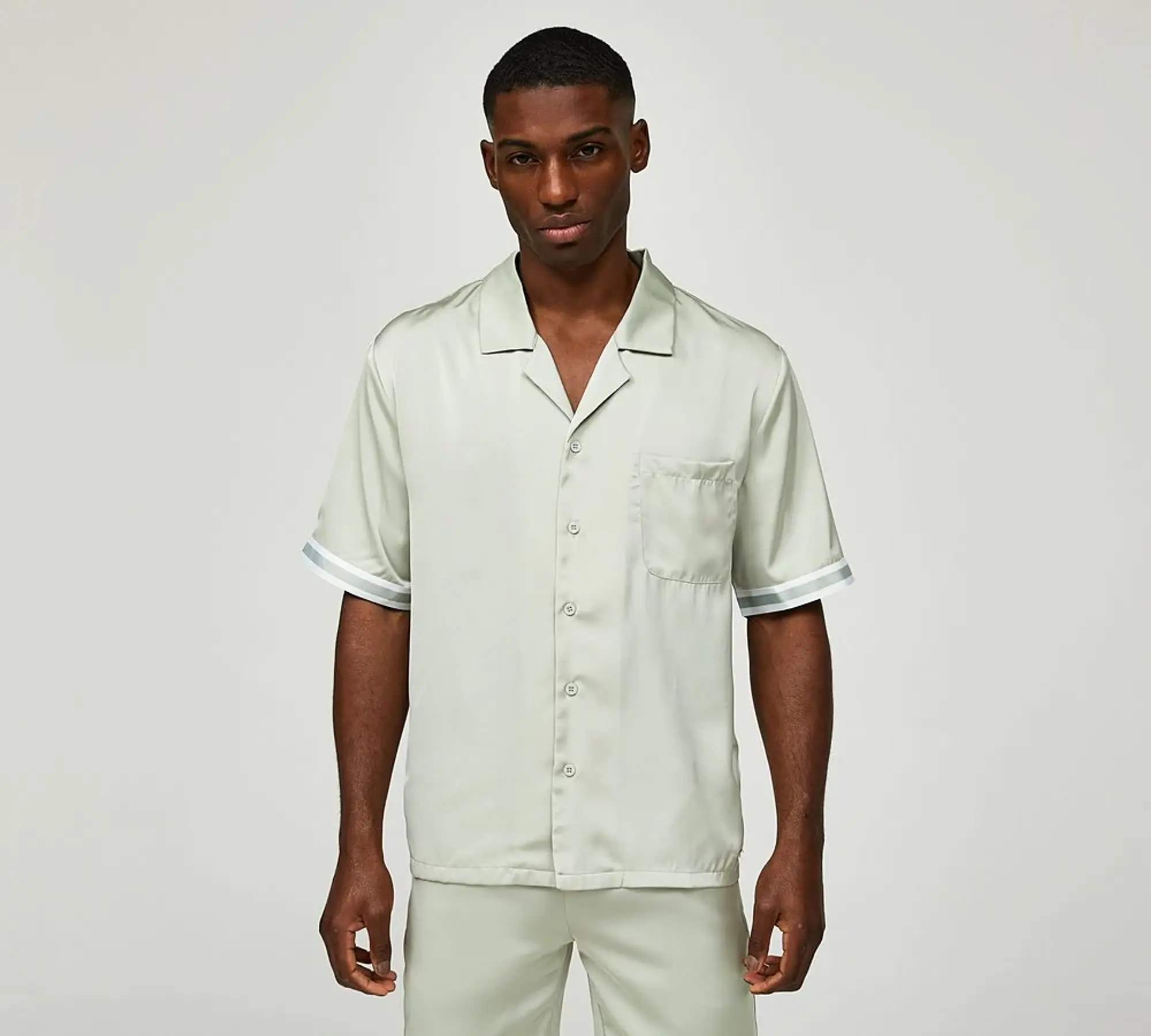 Belier Resort Contrast Shirt - Stone - Size XL - Stone