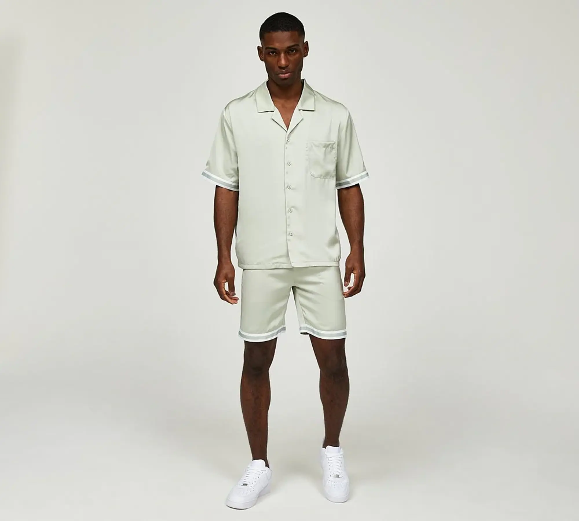 Belier Resort Contrast Shirt - Stone - Size XL - Stone