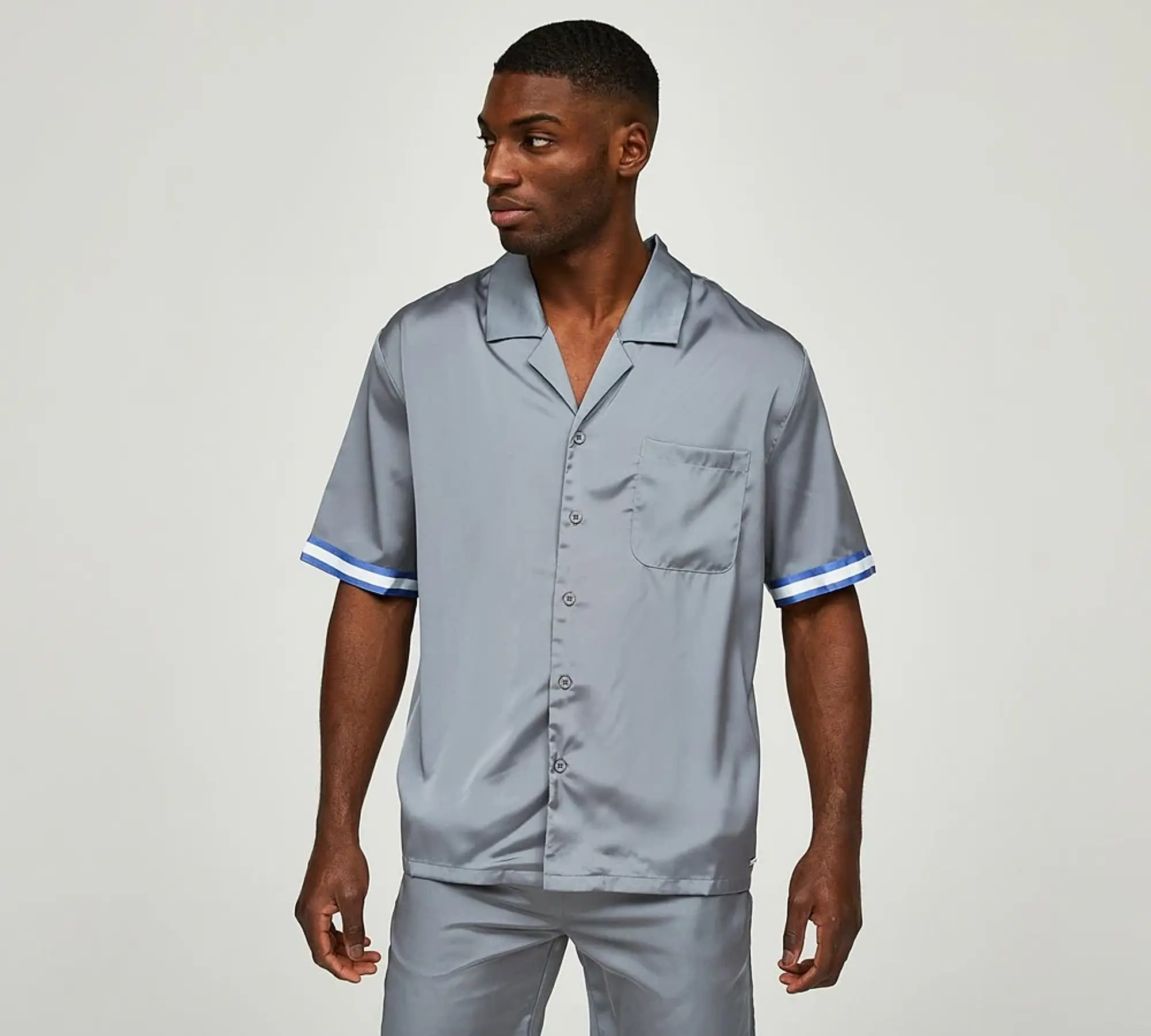 Belier Resort Contrast Shirt - Grey - Size 2XL - Grey