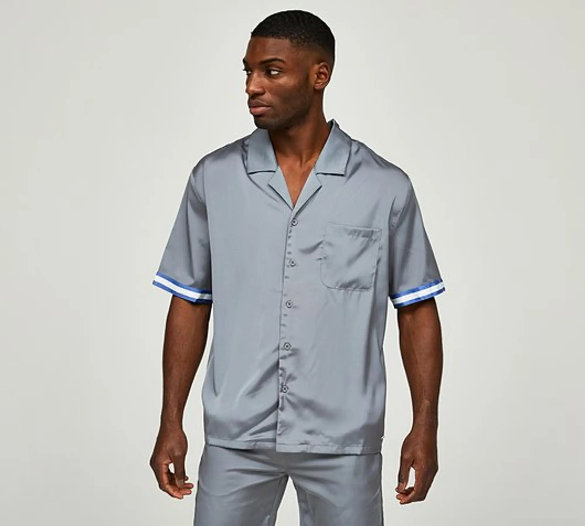 Belier Resort Contrast Shirt - Grey - Size 2XL - Grey
