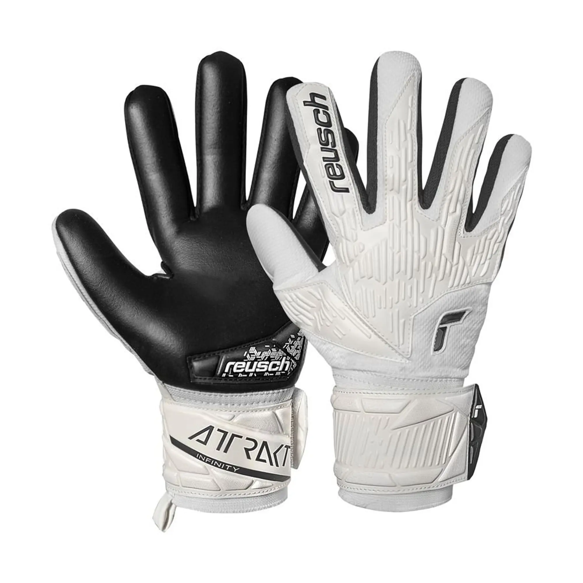 Reusch Goalkeeper Gloves Attrakt Infinity Nc Shine Bright - ['White']