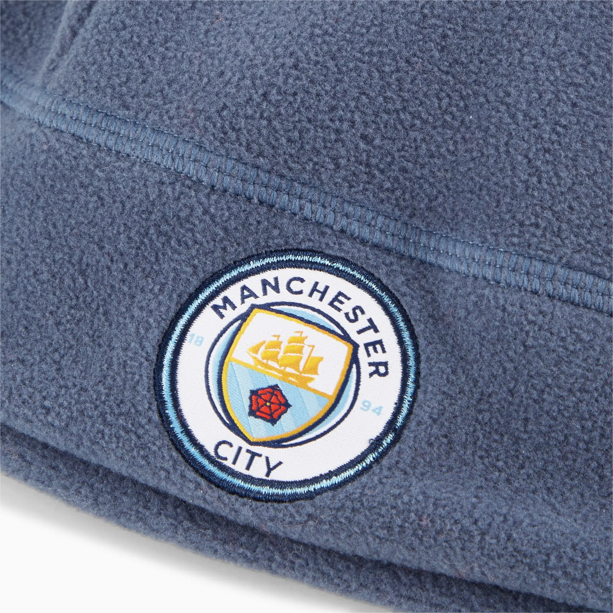 PUMA Manchester City Fleece Beanie Hat, Inky Blue