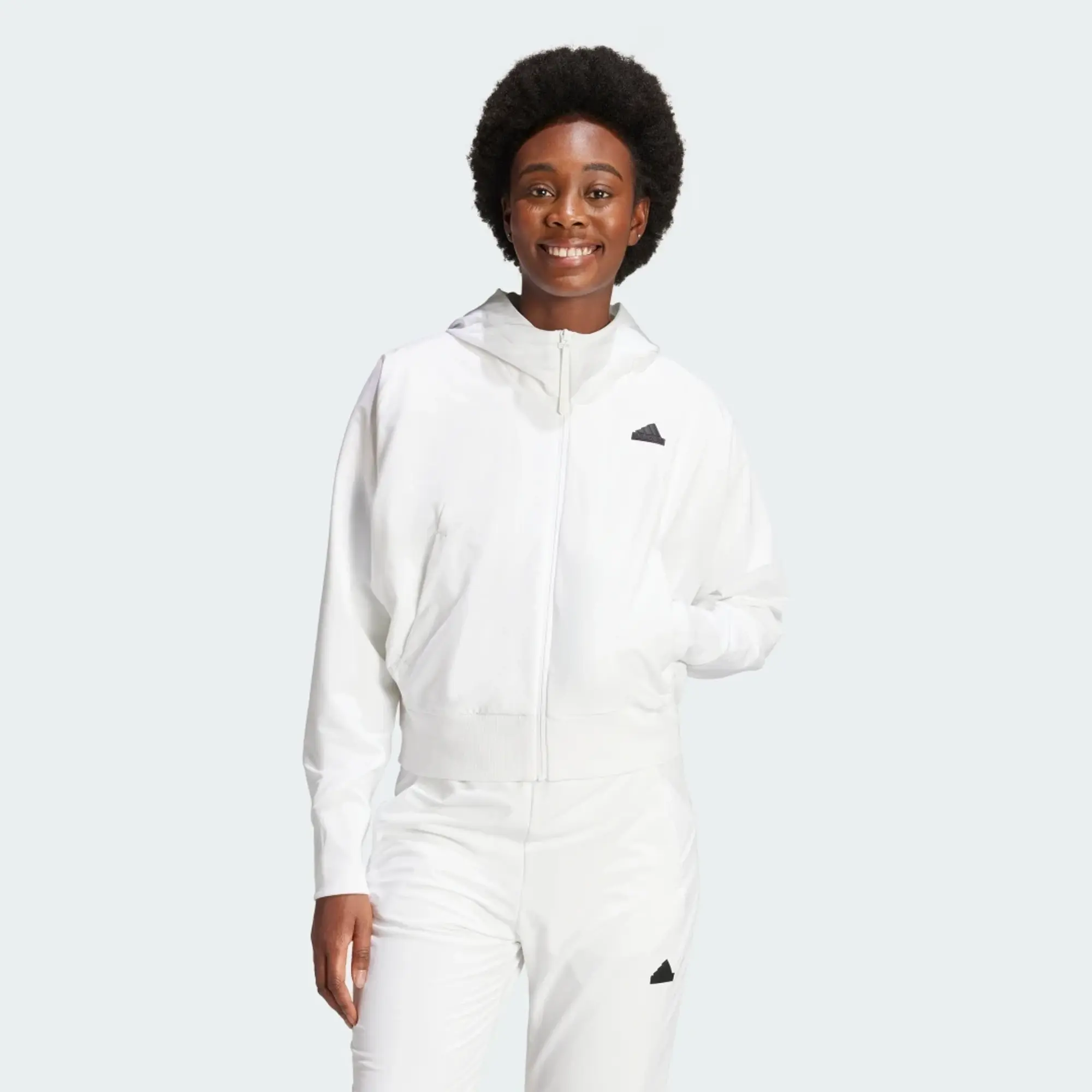 adidas Women Z.N.E. Woven Full Zip Hoodie