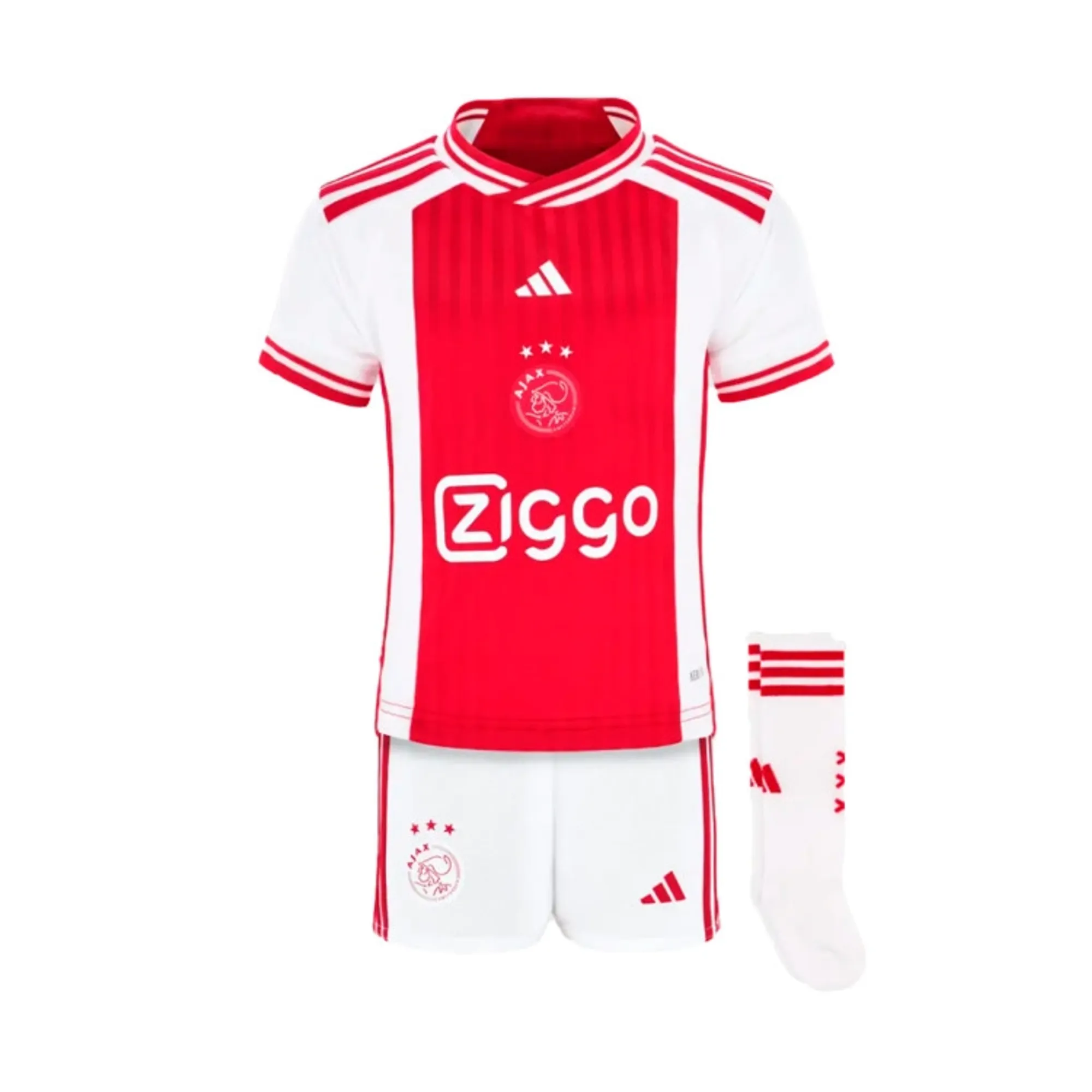 adidas Ajax Mens SS Home Mini Kit 2023/24