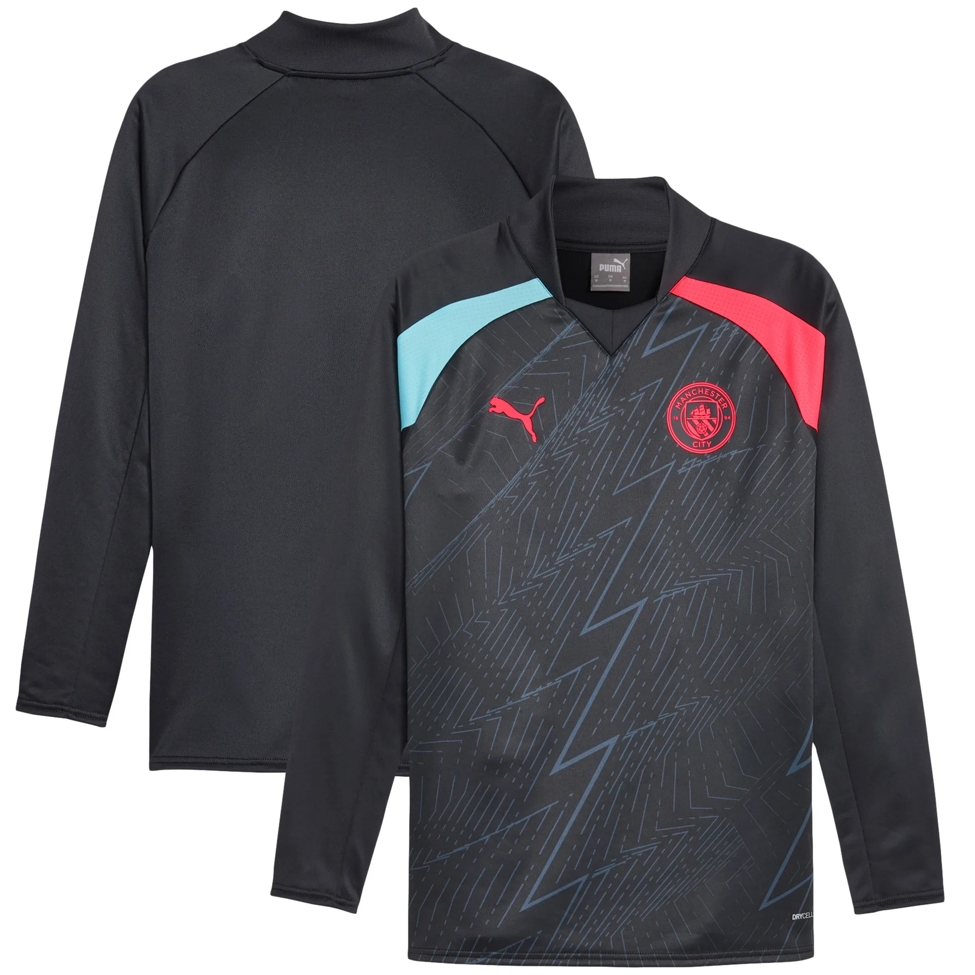 Puma Manchester City 23 24 LS Pre Match Sweat Top