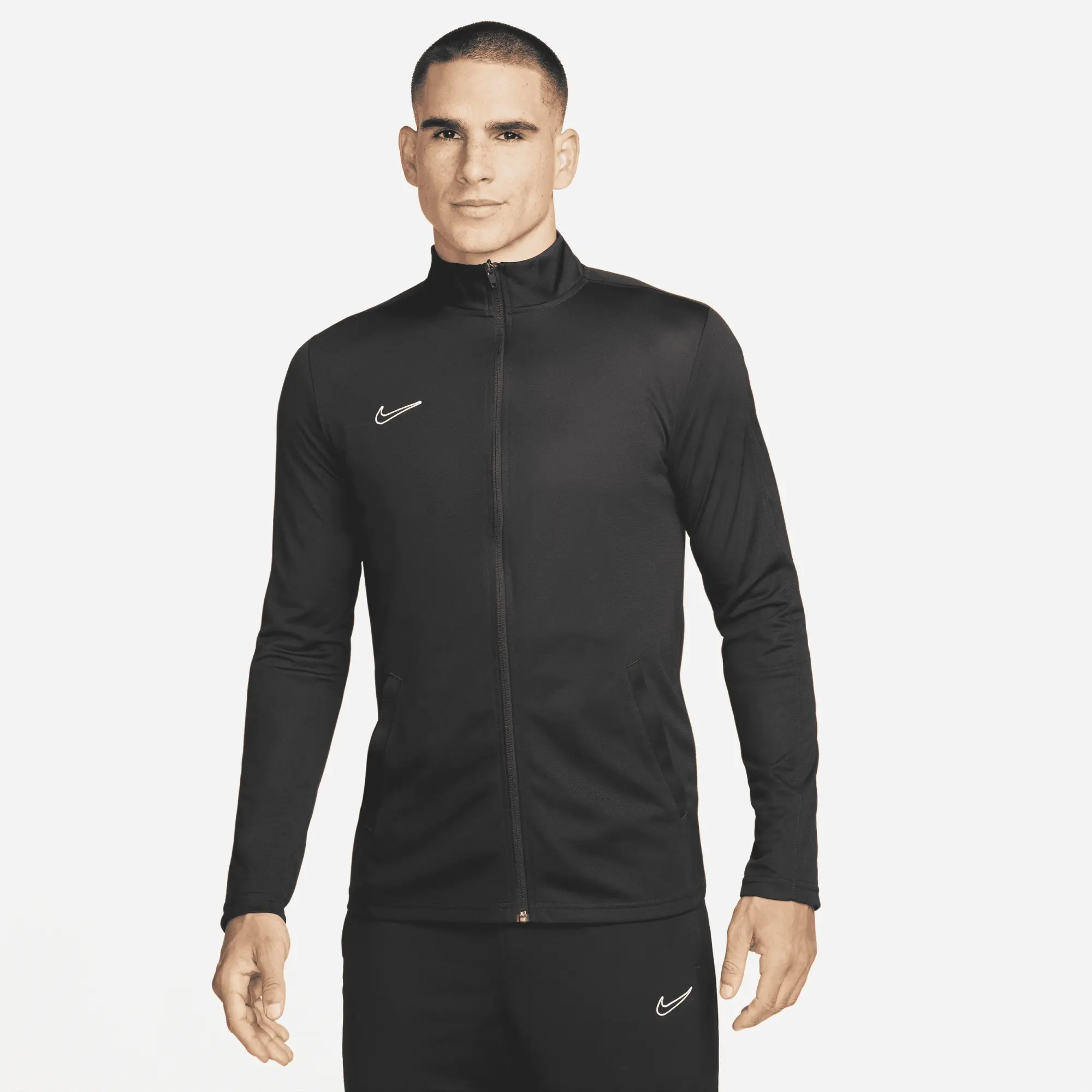 Nike Academy Men s Dri FIT Football Tracksuit Black Polyester DV9753 010 FOOTY.COM