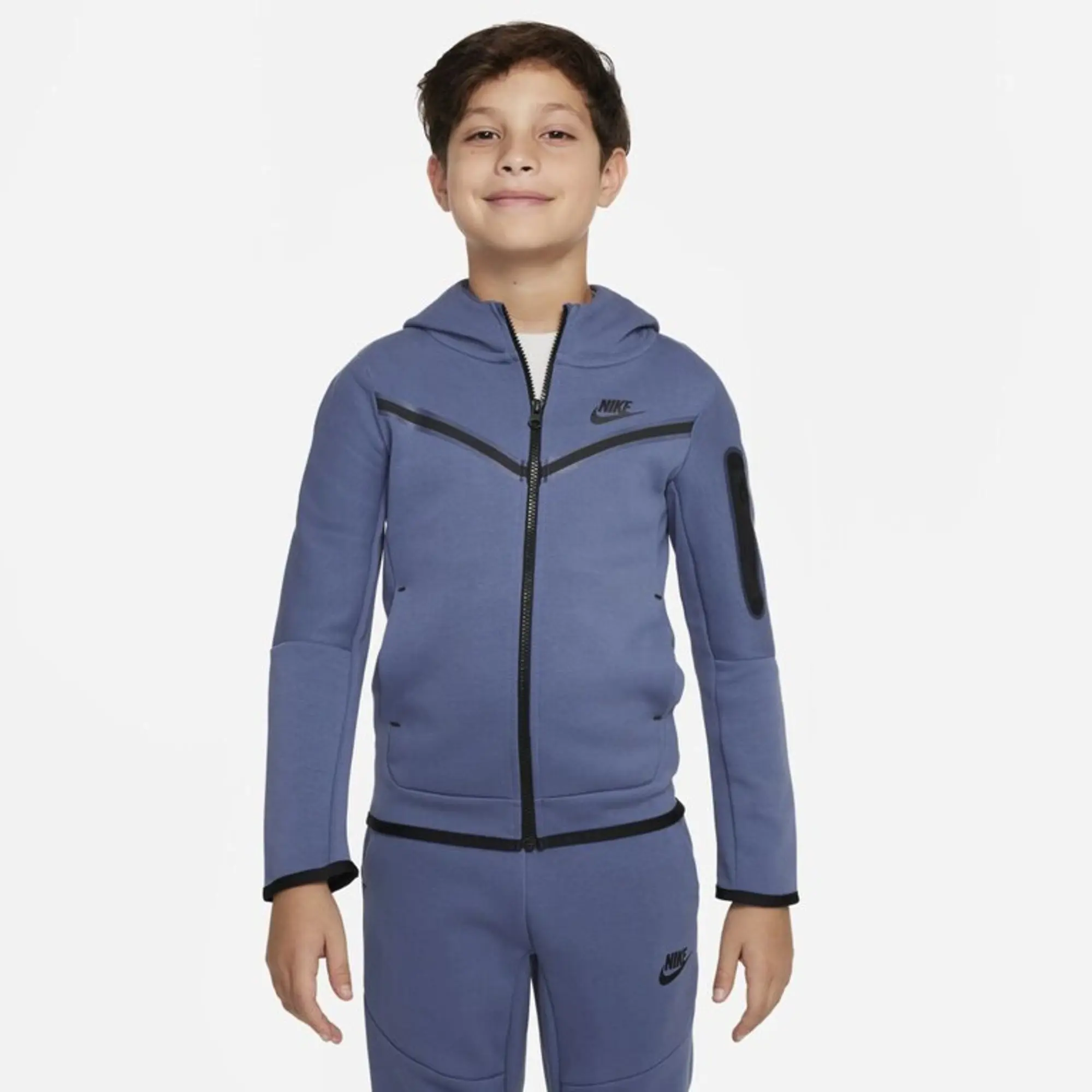 Nike Sportswear Older Kids Tech Fleece Full Zip Hoodie 8 15Y CU9223 491 FOOTY.COM