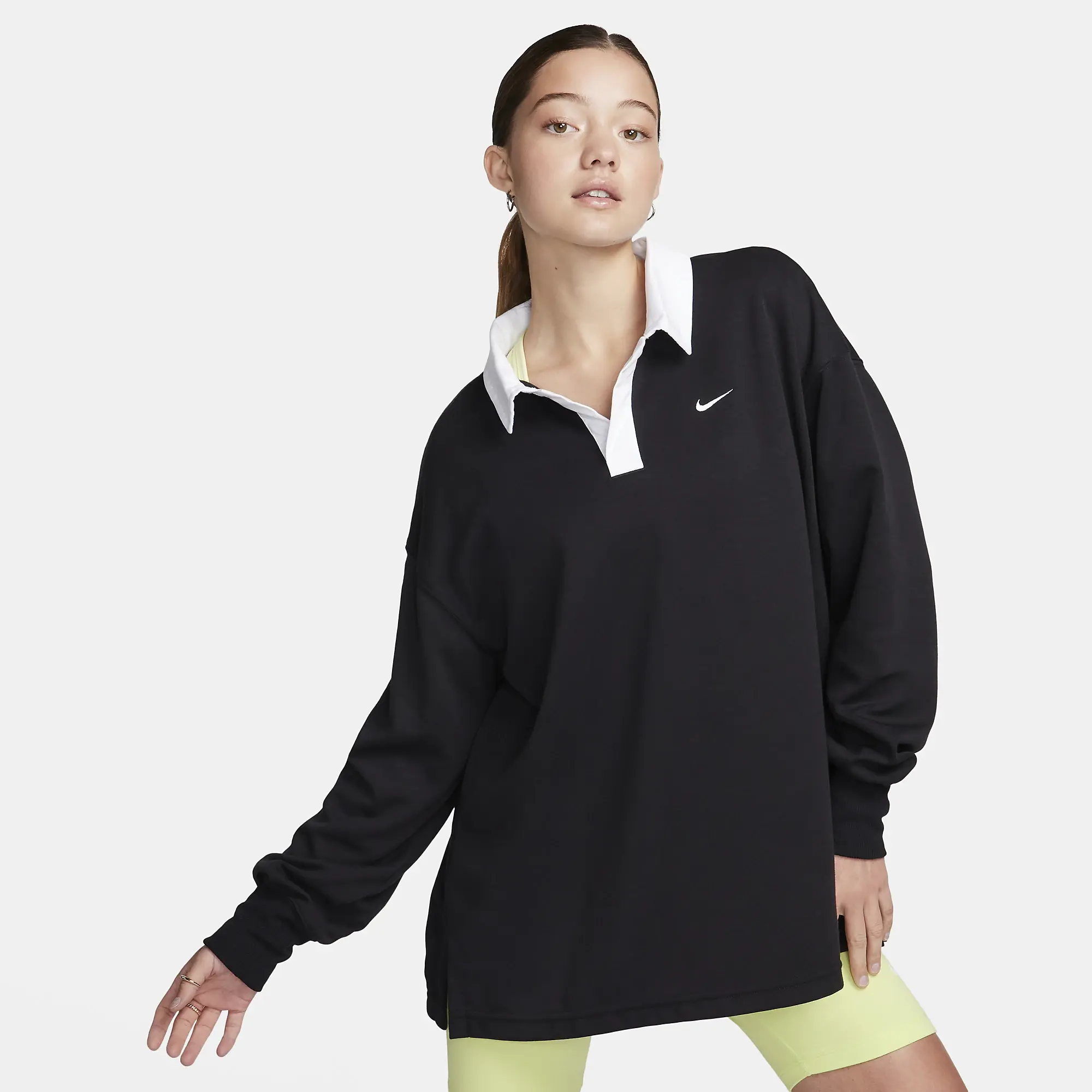 Nike Sportswear Womens Essential Long Sleeve Polo Shirt