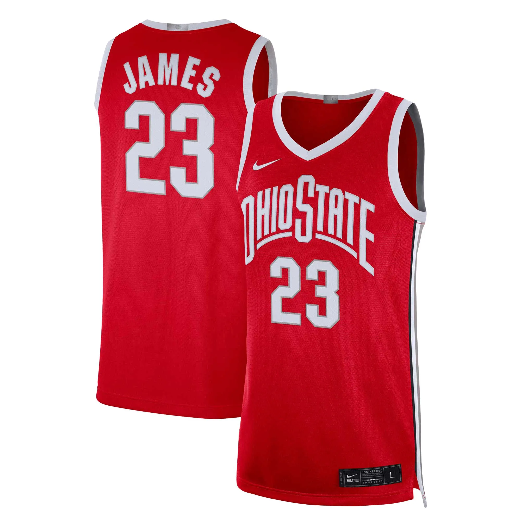 Nike NCAA LeBron James Ohio State Buckeyes Dri FIT College Jersey