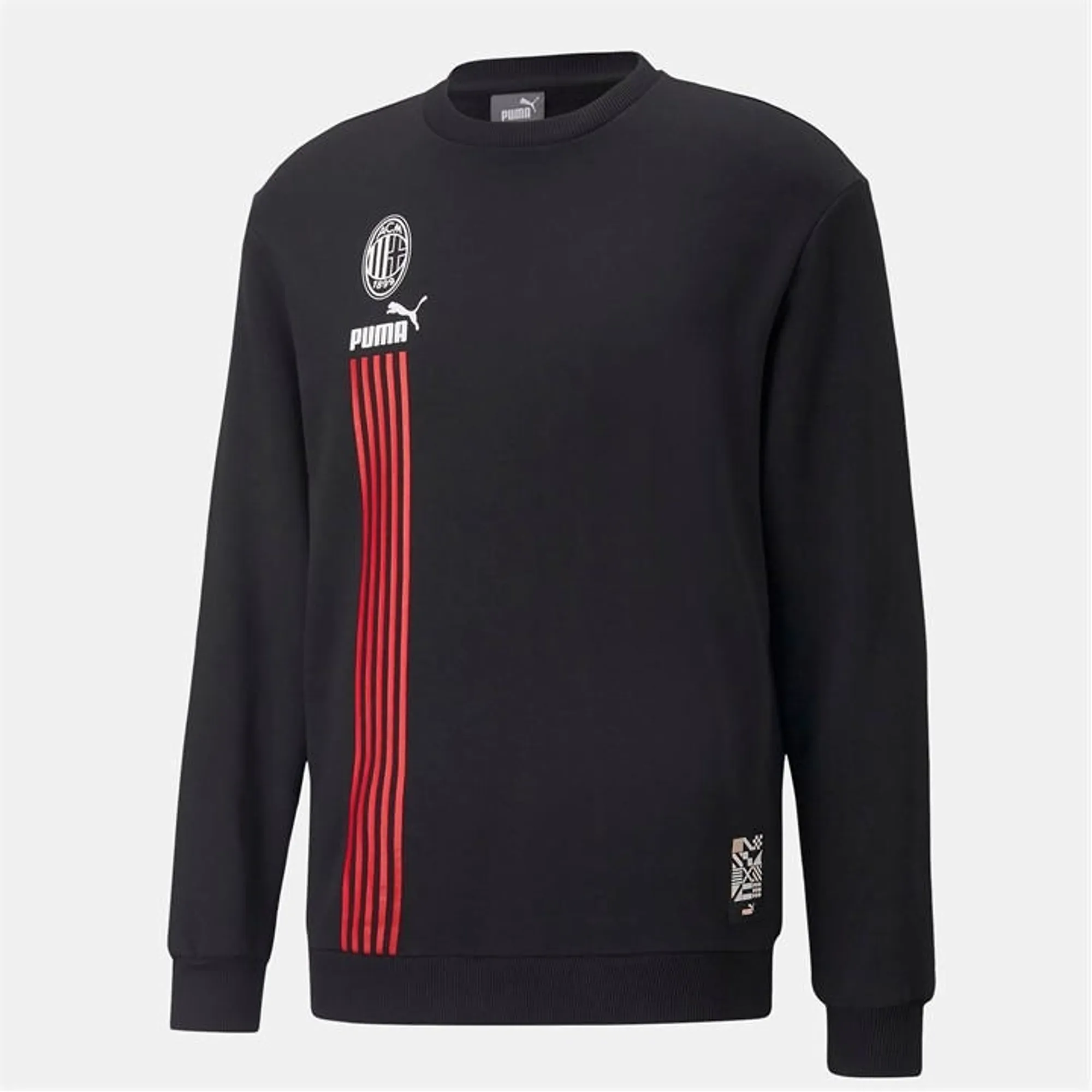 AC Milan FtblCulture Crew Sweat (Black) 2022-2023 Men's Size: Extra Extra Large Made By: Puma
