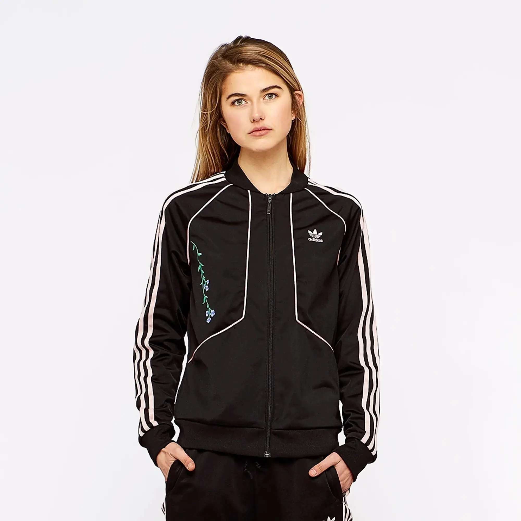 Adidas superstar womens track top best sale