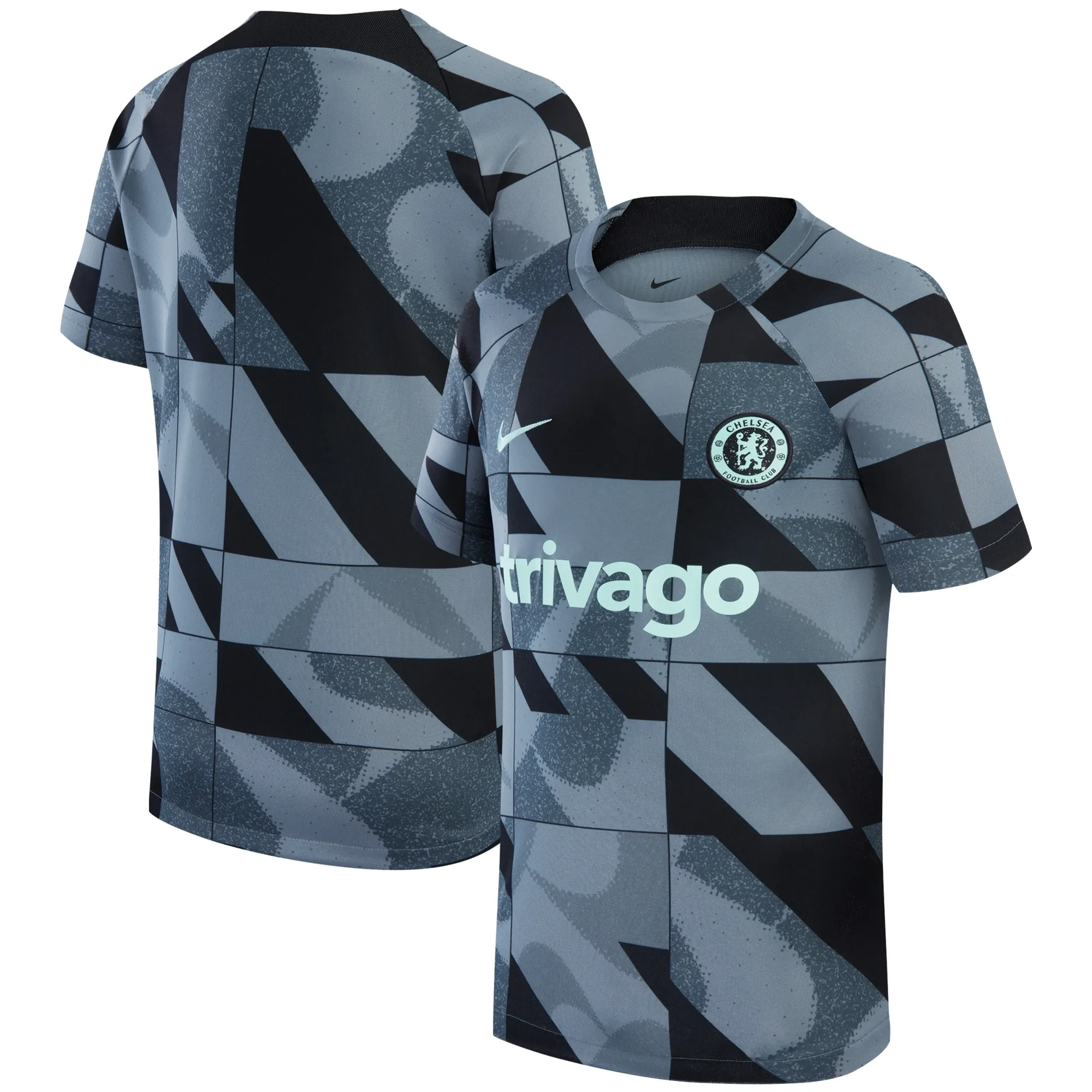 Nike Chelsea 23 24 Kids Dri Fit Academy Pre Match SS Third Shirt