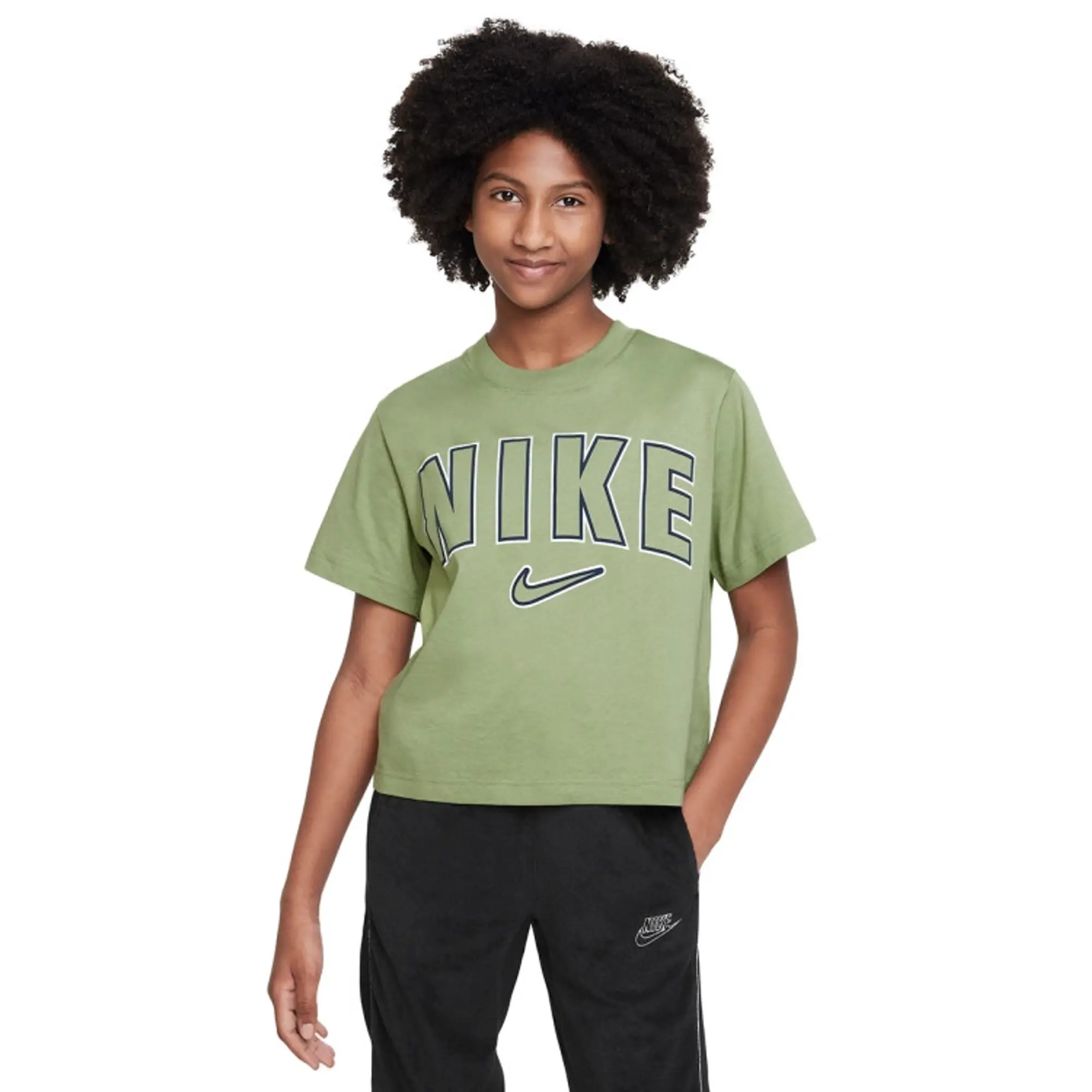 Nike Sportswear Older Kids Boxy Print T Shirt 8 15Y