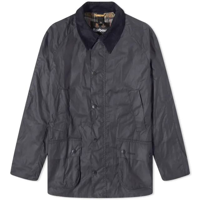 Barbour Men's Ashby Wax Jacket Navy | MWX0339NY92 | FOOTY.COM