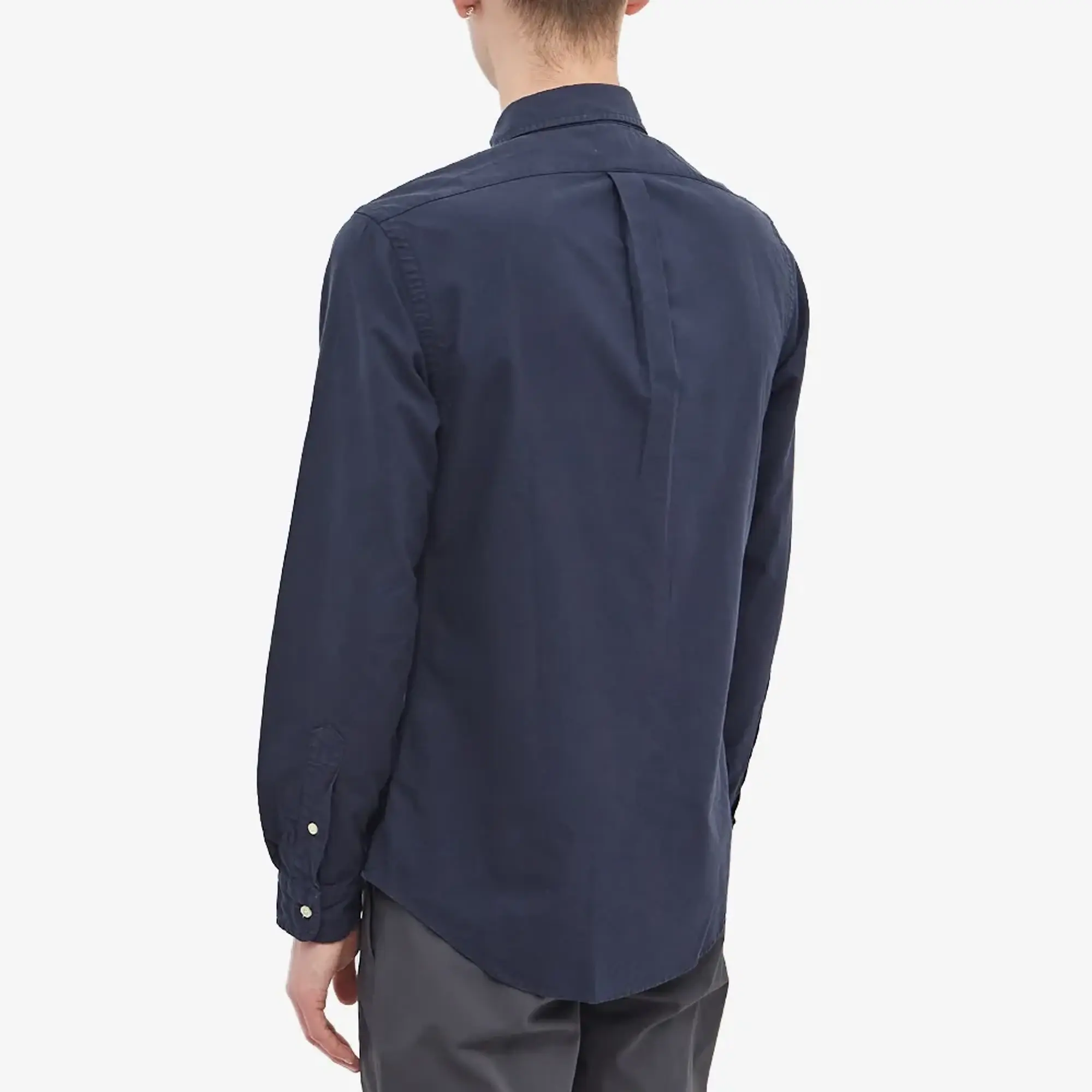 Polo Ralph Lauren Men's Slim Fit Garment Dyed Button Down Shirt Royal Navy
