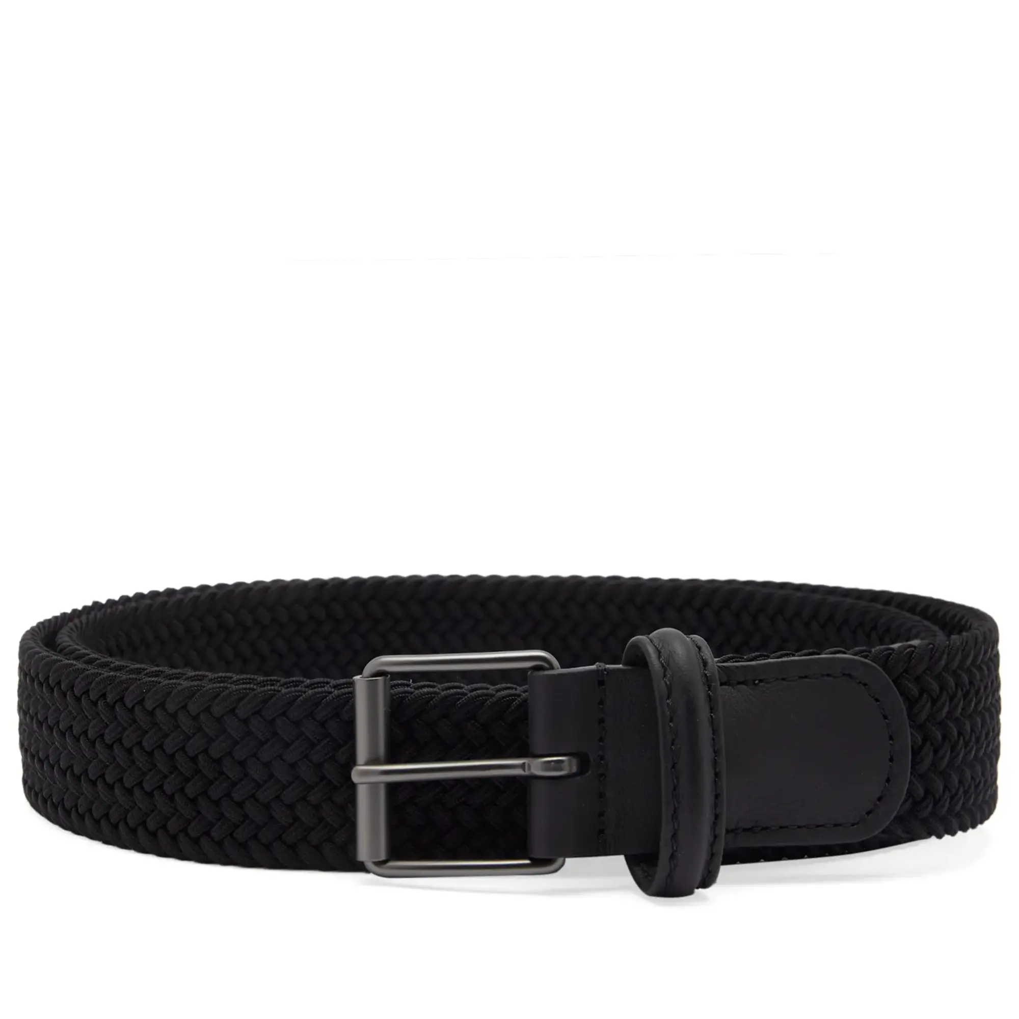 Anderson's Men's Slim Woven Textile Belt Black