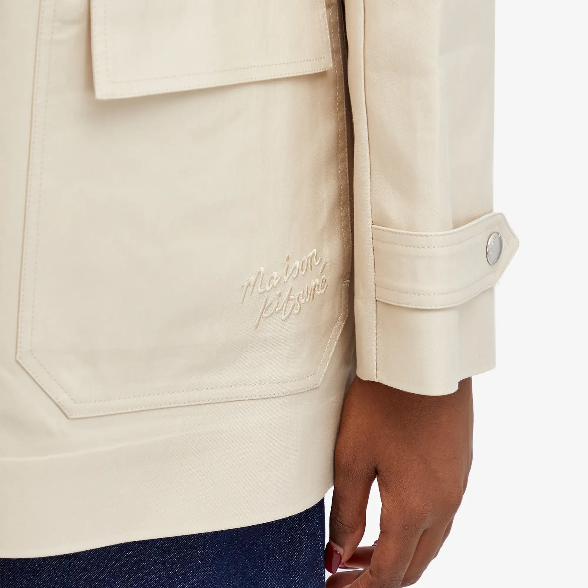Maison Kitsuné Maison Kitsune Macintosh Jacket Light Beige