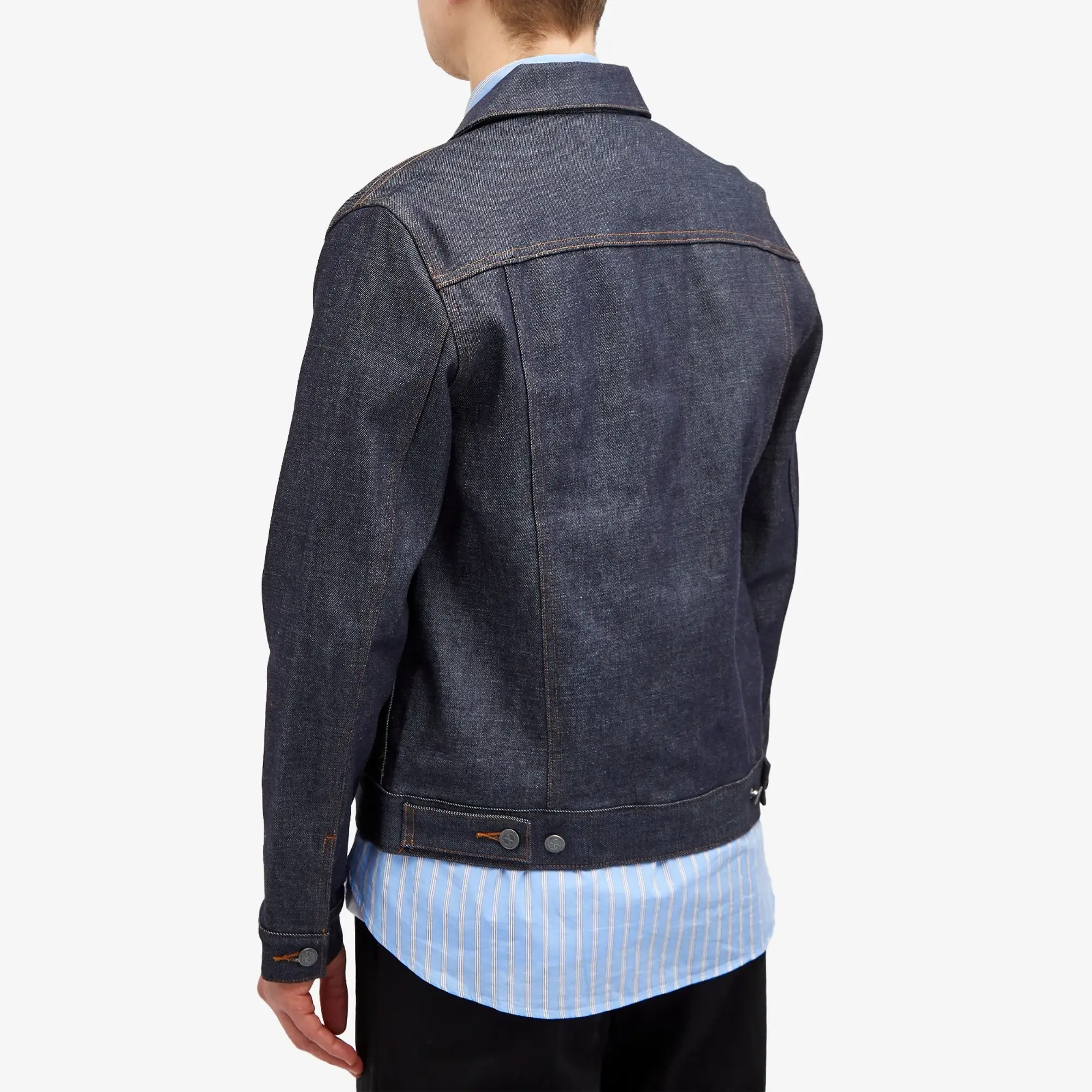 A.P.C. Men s Work Jean Jacket Indigo CODBS H02191 IAI FOOTY.COM