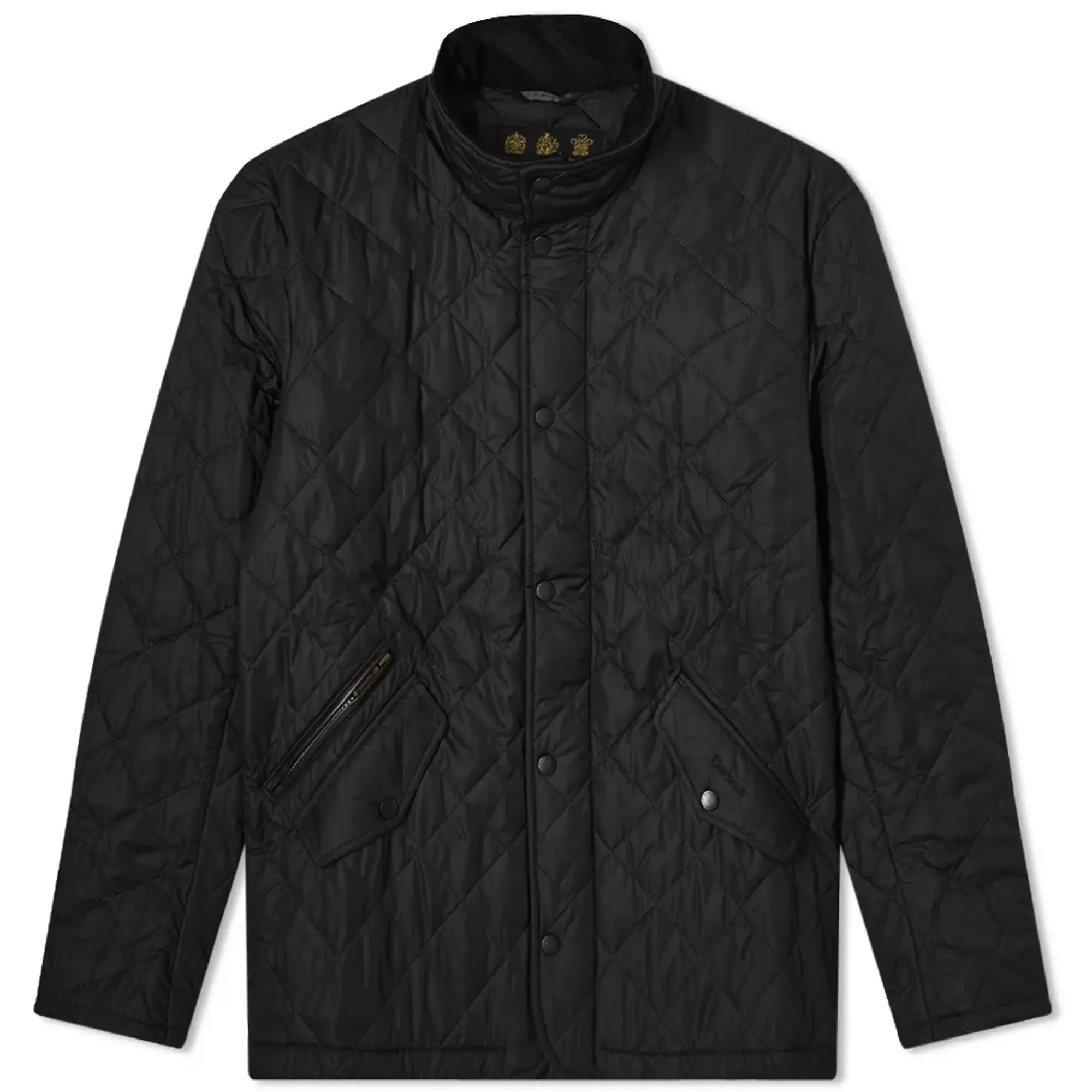 Barbour chelsea sportsquilt black best sale