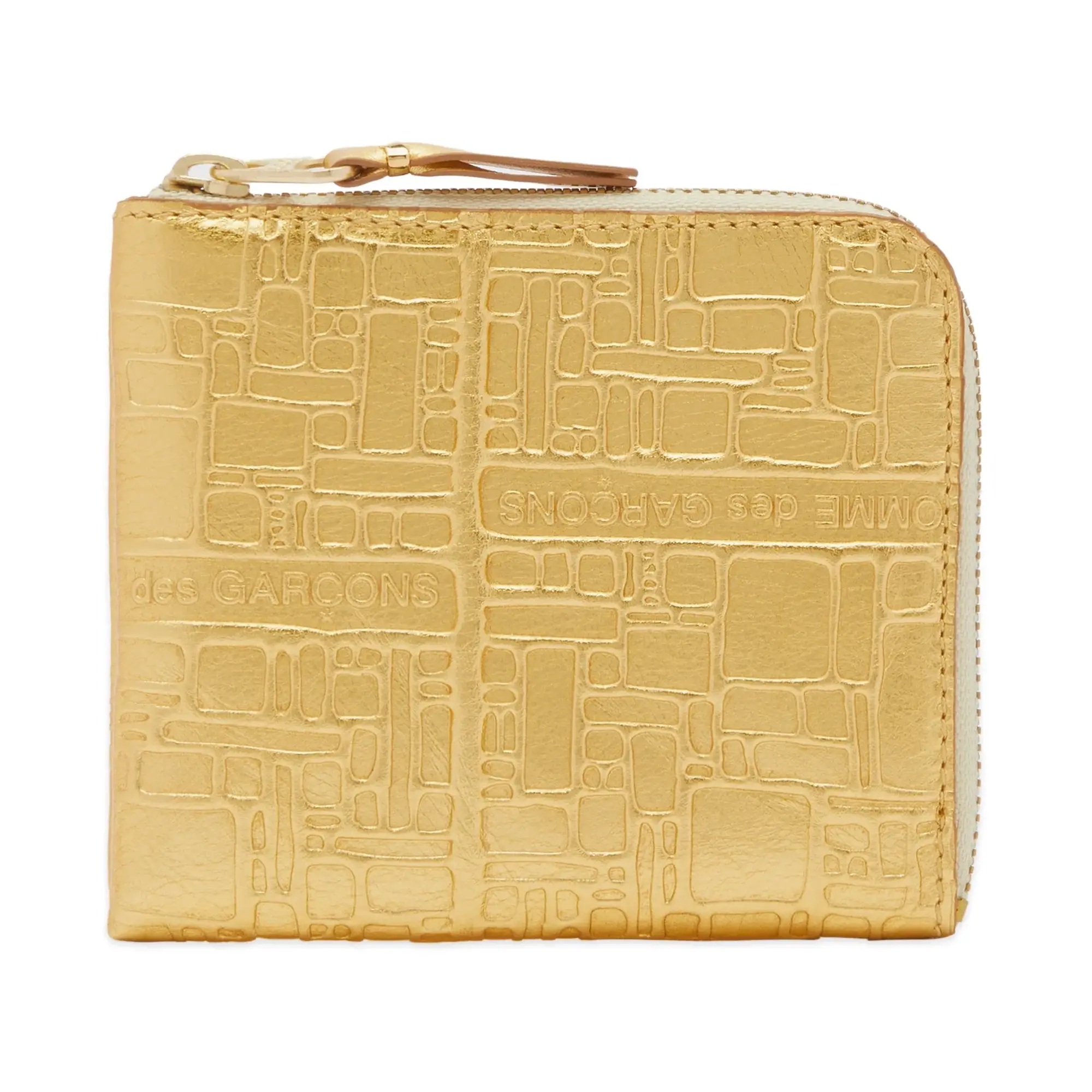 Comme des Garçons Comme des Garcons SA3100EG Embossed Logo Wallet Gold