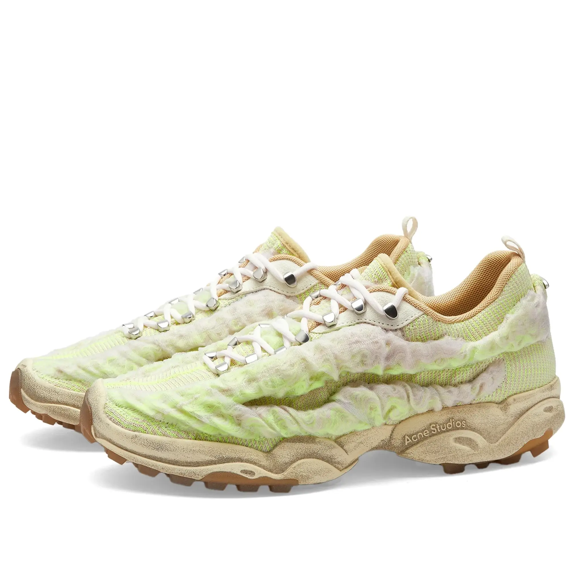 Acne Studios Men's Bubba Sneaker Ecru/White