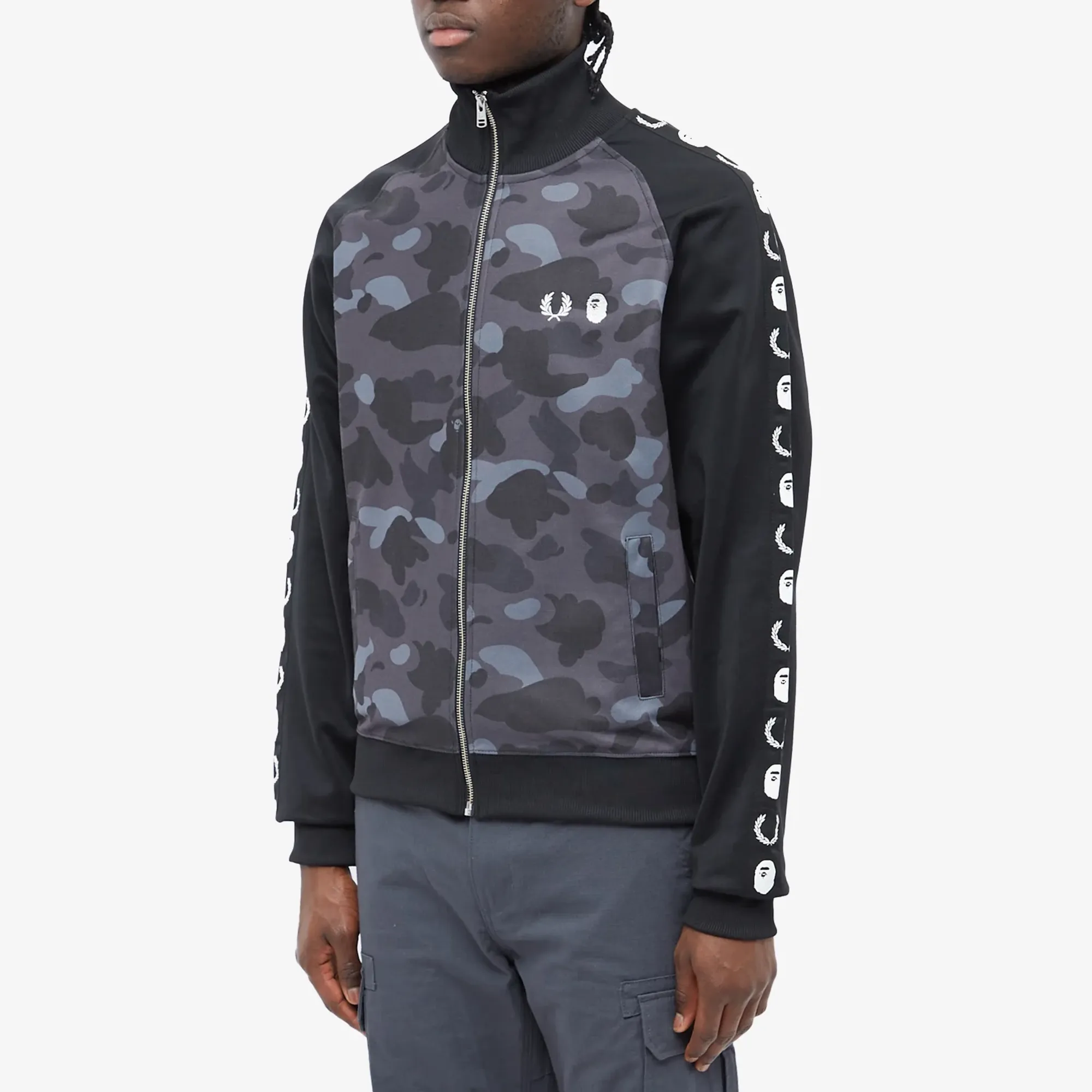 FRED PERRY X BAPE TRACK JACKET Sサイズ BAPE-x-Fred-Perry-Color-Camo-