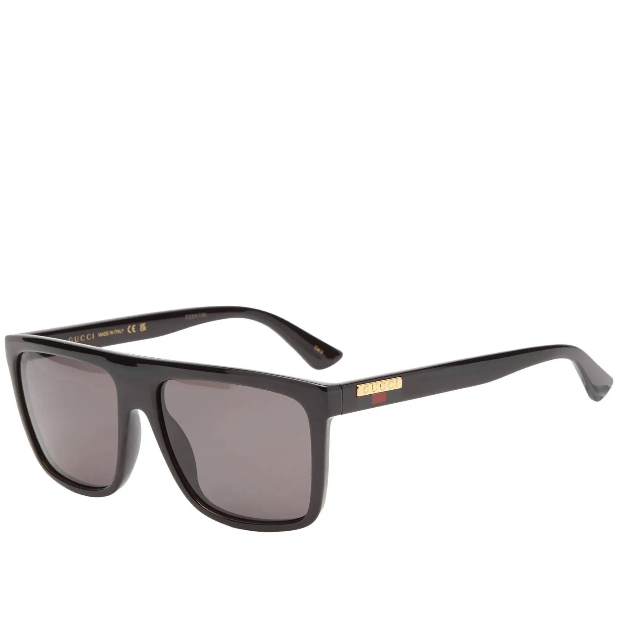 Gucci Men's Lines Injection Sunglasses Black/Grey
