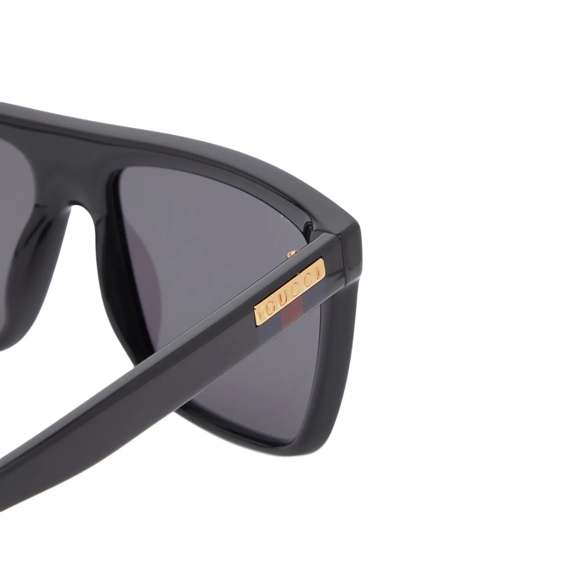 Gucci Men's Lines Injection Sunglasses Black/Grey