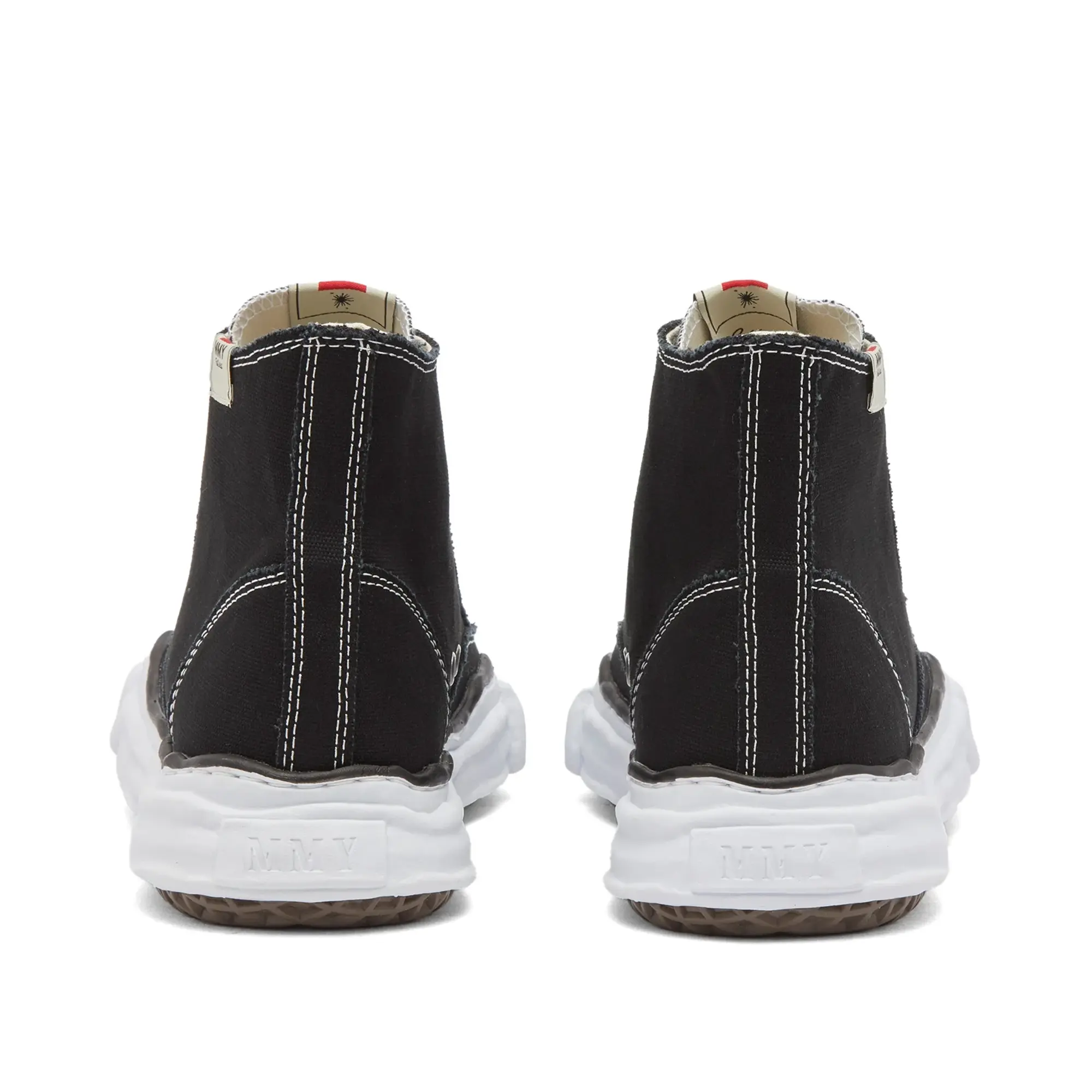 Maison MIHARA YASUHIRO Men's Original Sole Canvas Hi Sneaker Black